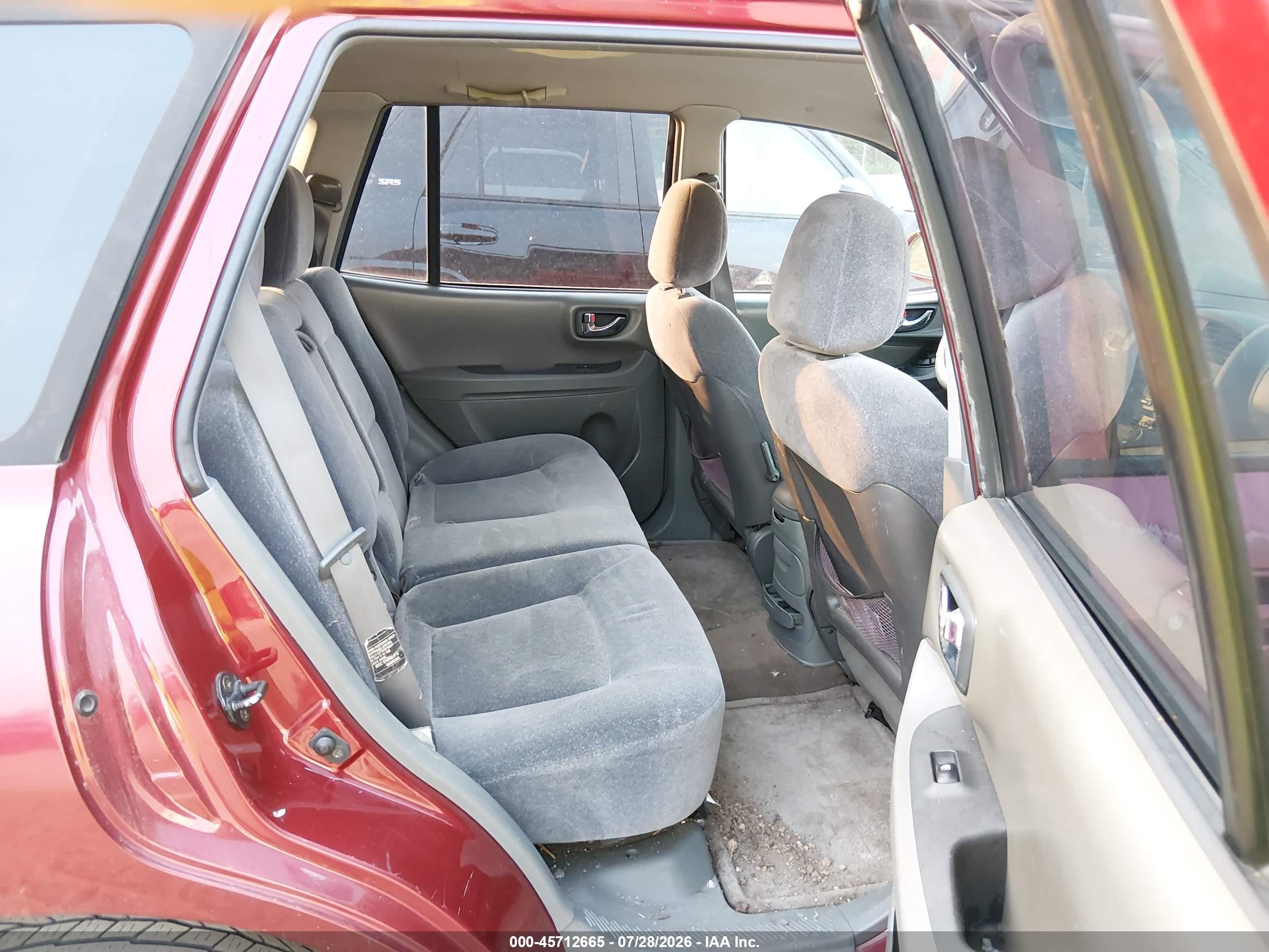 2003 Hyundai Santa Fe Gls/lx Red vin: KM8SC73D93U343325