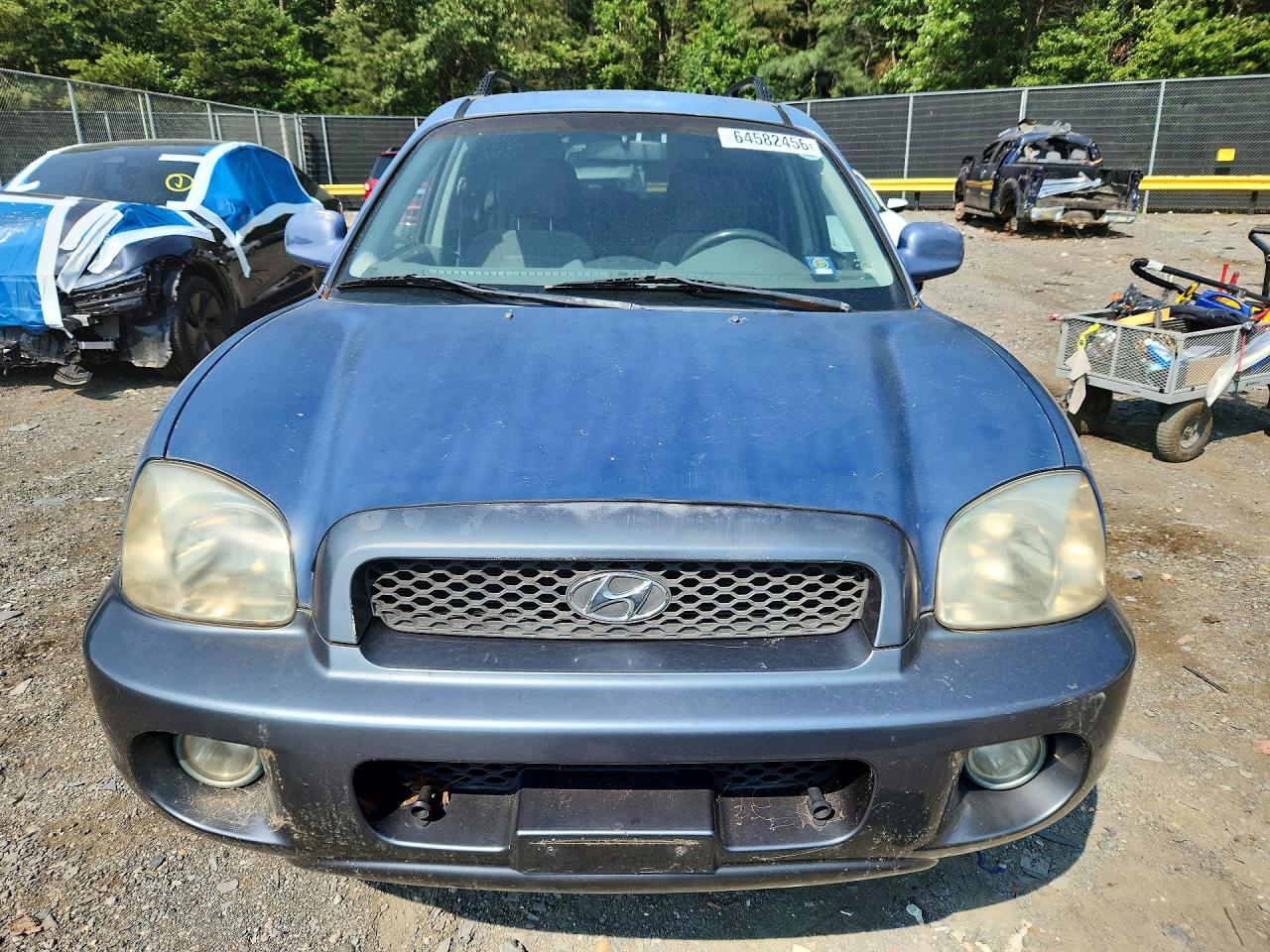 2003 Hyundai Santa Fe Gls Blue vin: KM8SC73D93U370282