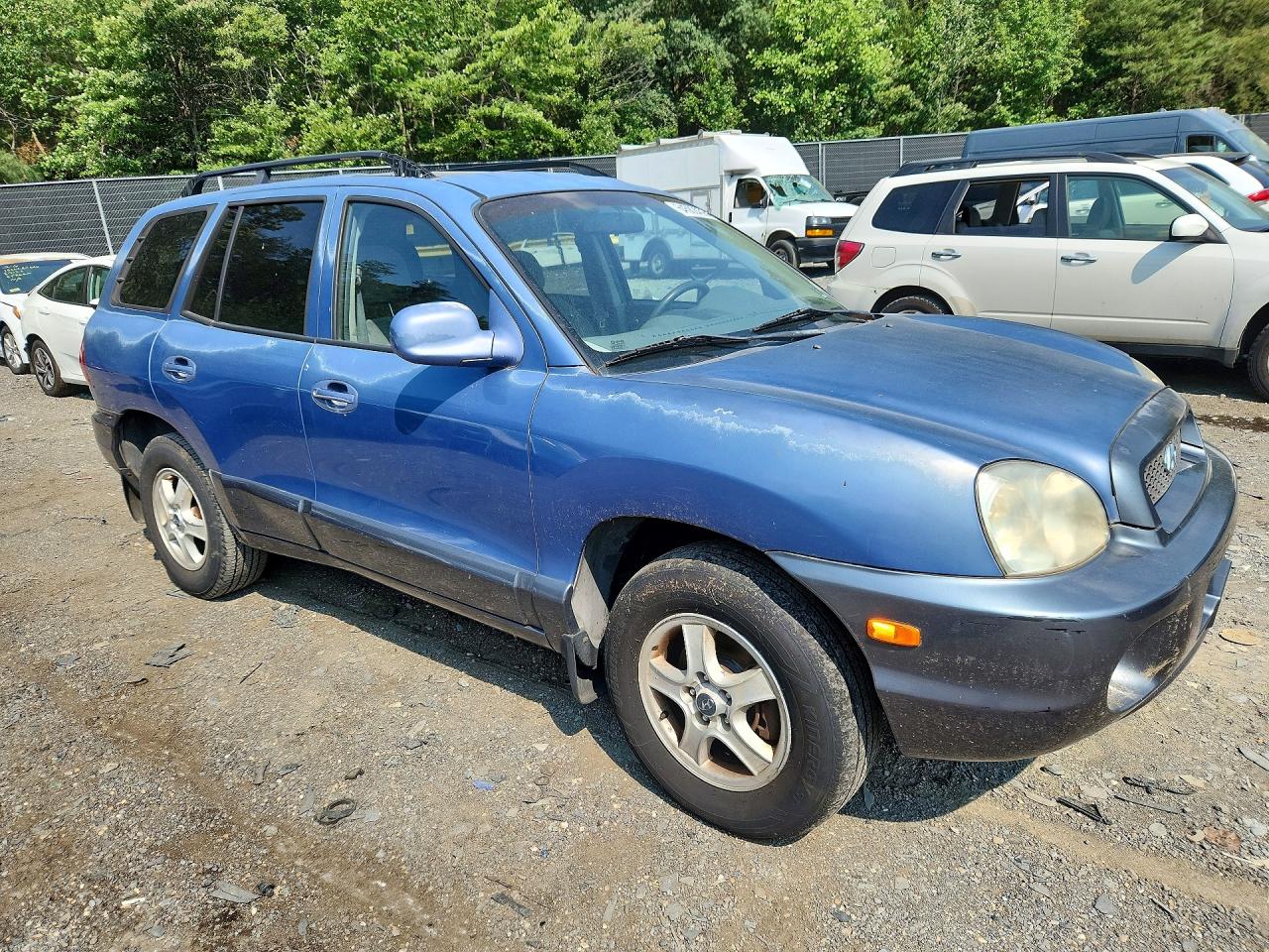 2003 Hyundai Santa Fe Gls Blue vin: KM8SC73D93U370282