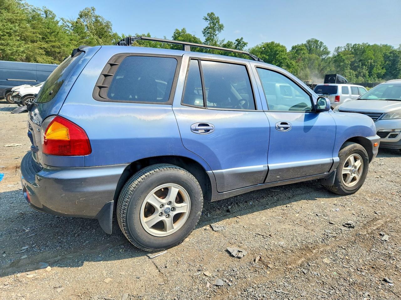 2003 Hyundai Santa Fe Gls Blue vin: KM8SC73D93U370282