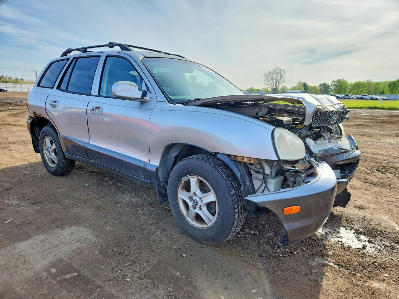 2003 Hyundai Santa Fe Gls Silver vin: KM8SC73D93U403006