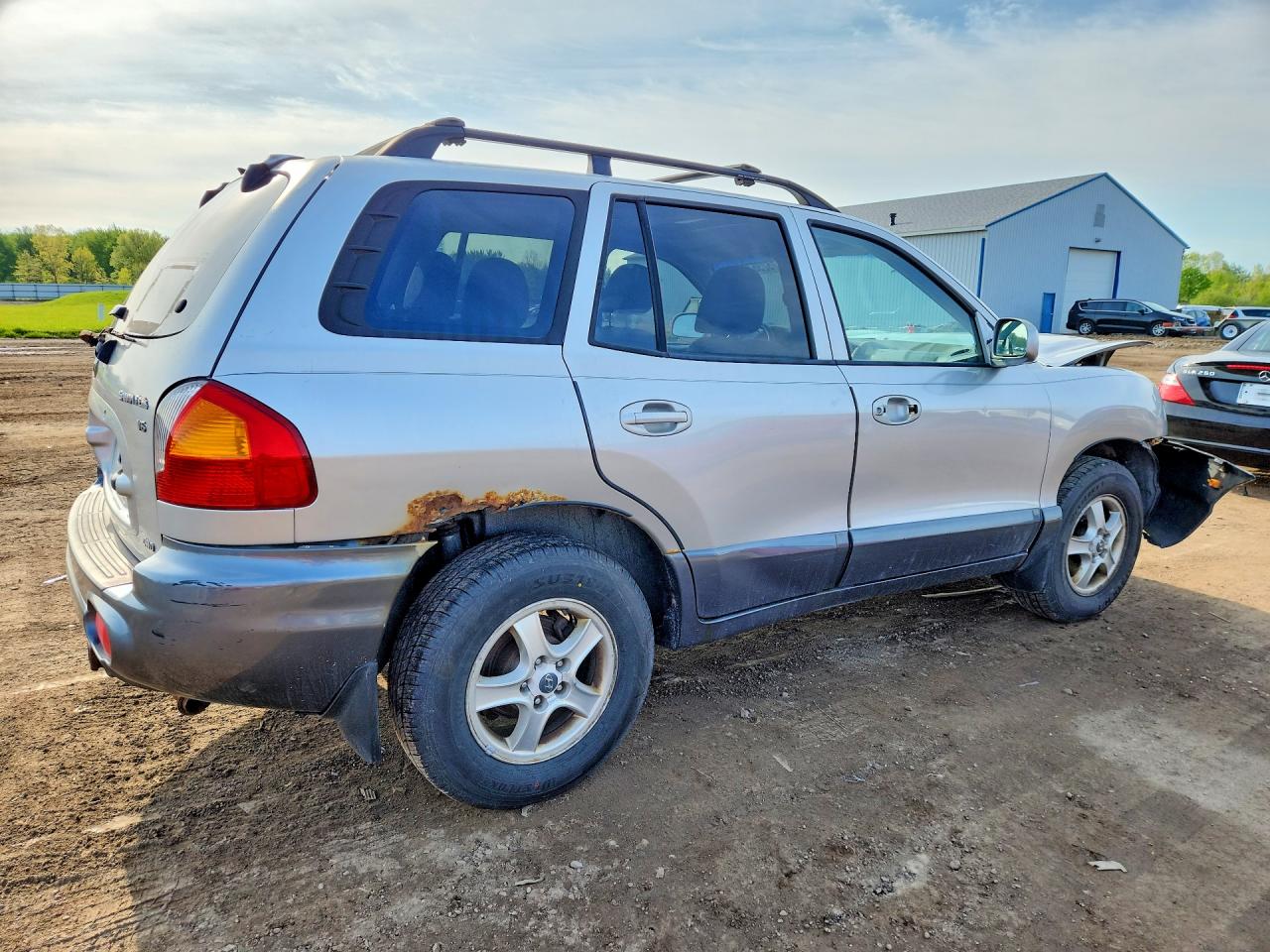 2003 Hyundai Santa Fe Gls Silver vin: KM8SC73D93U403006