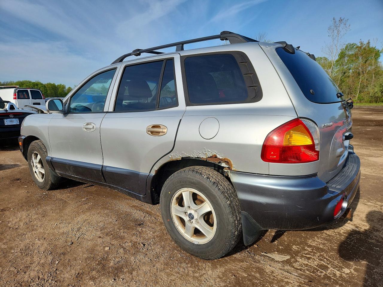 2003 Hyundai Santa Fe Gls Silver vin: KM8SC73D93U403006