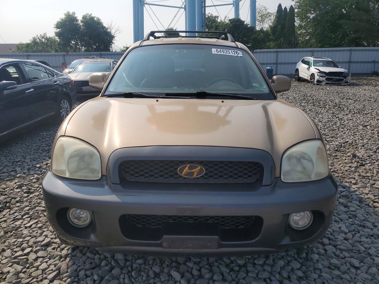 2004 Hyundai Santa Fe Gls Tan vin: KM8SC73D94U696911