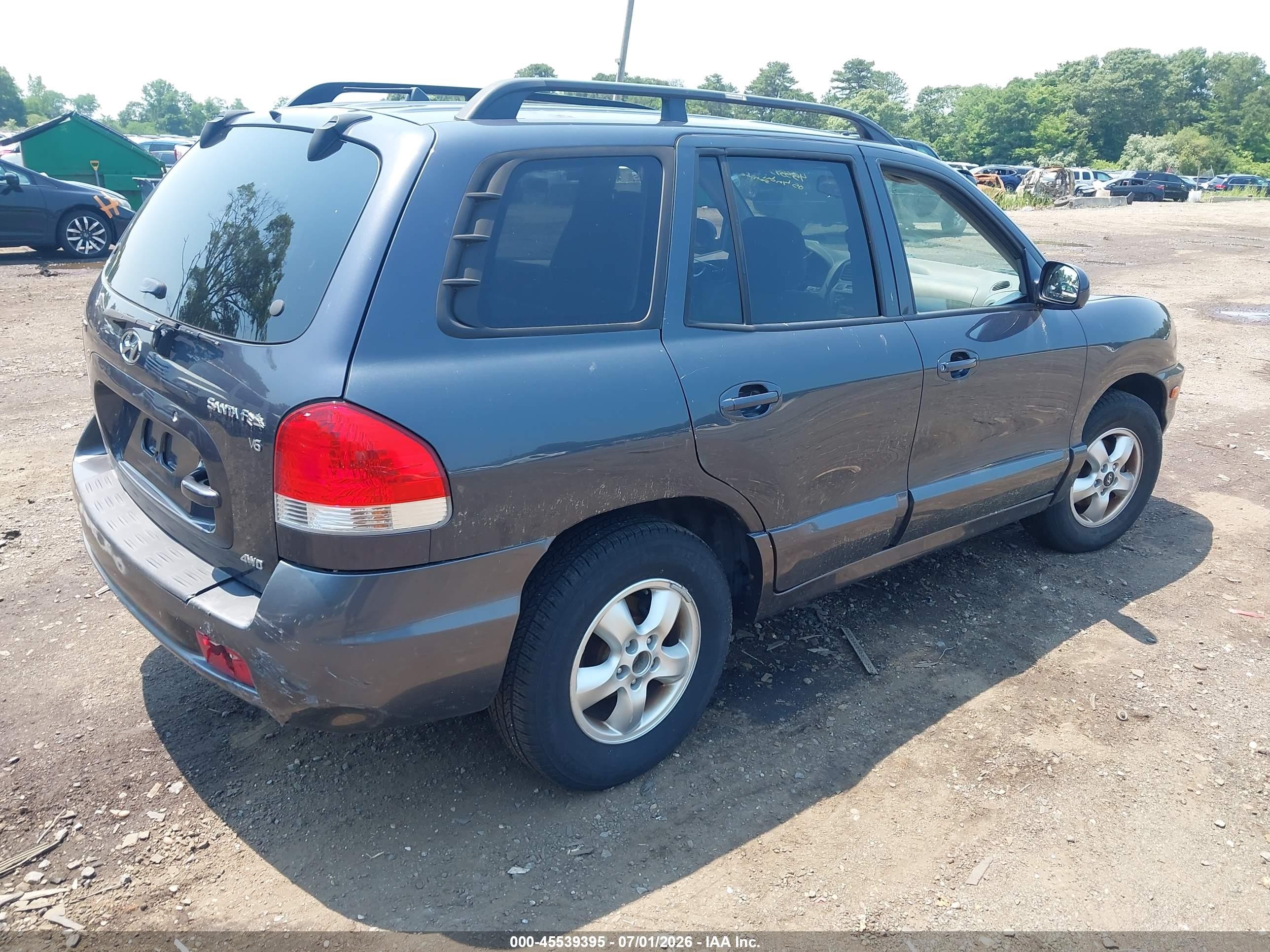 2005 Hyundai Santa Fe Gls Blue vin: KM8SC73D95U916453