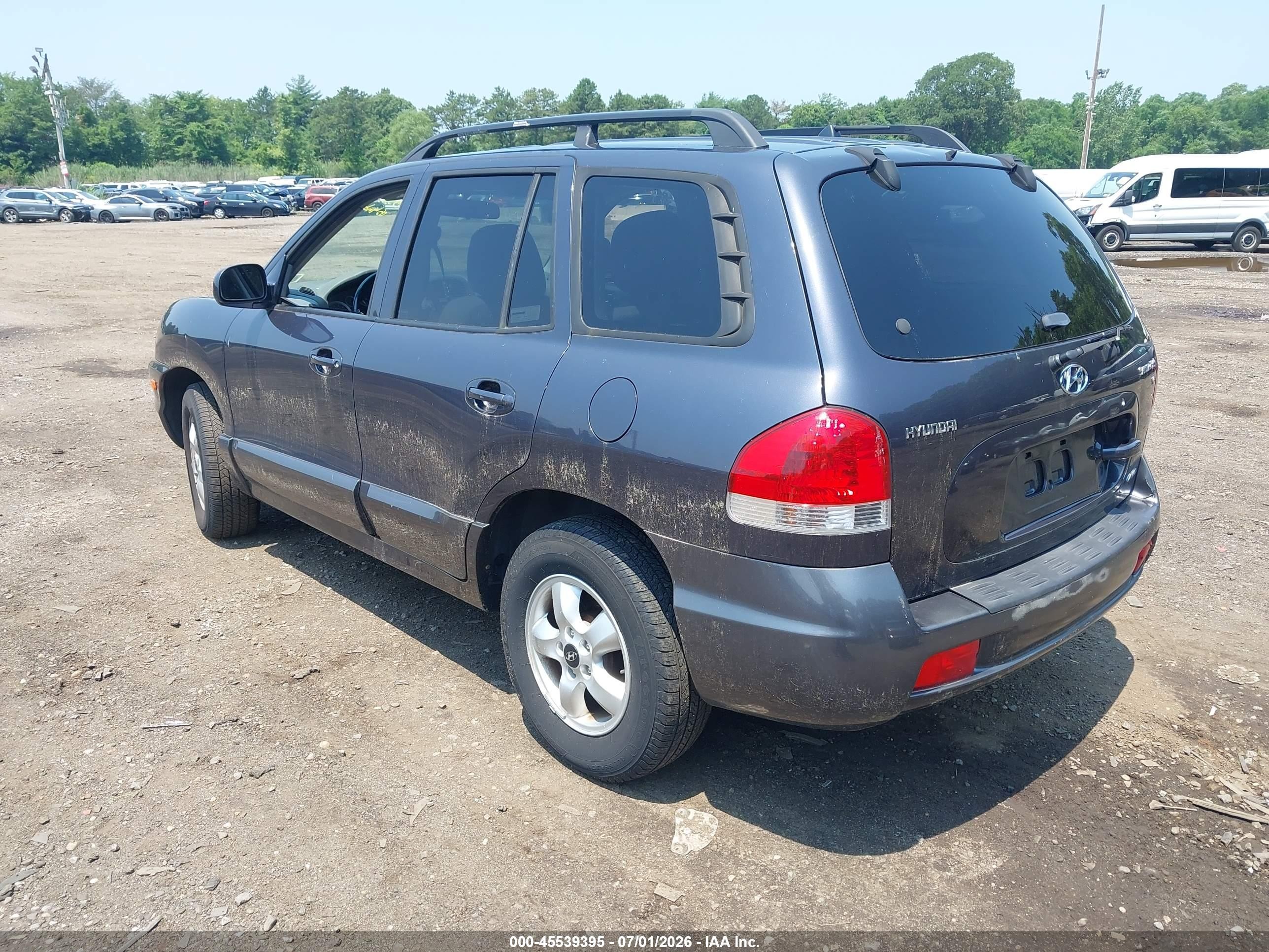 2005 Hyundai Santa Fe Gls Blue vin: KM8SC73D95U916453