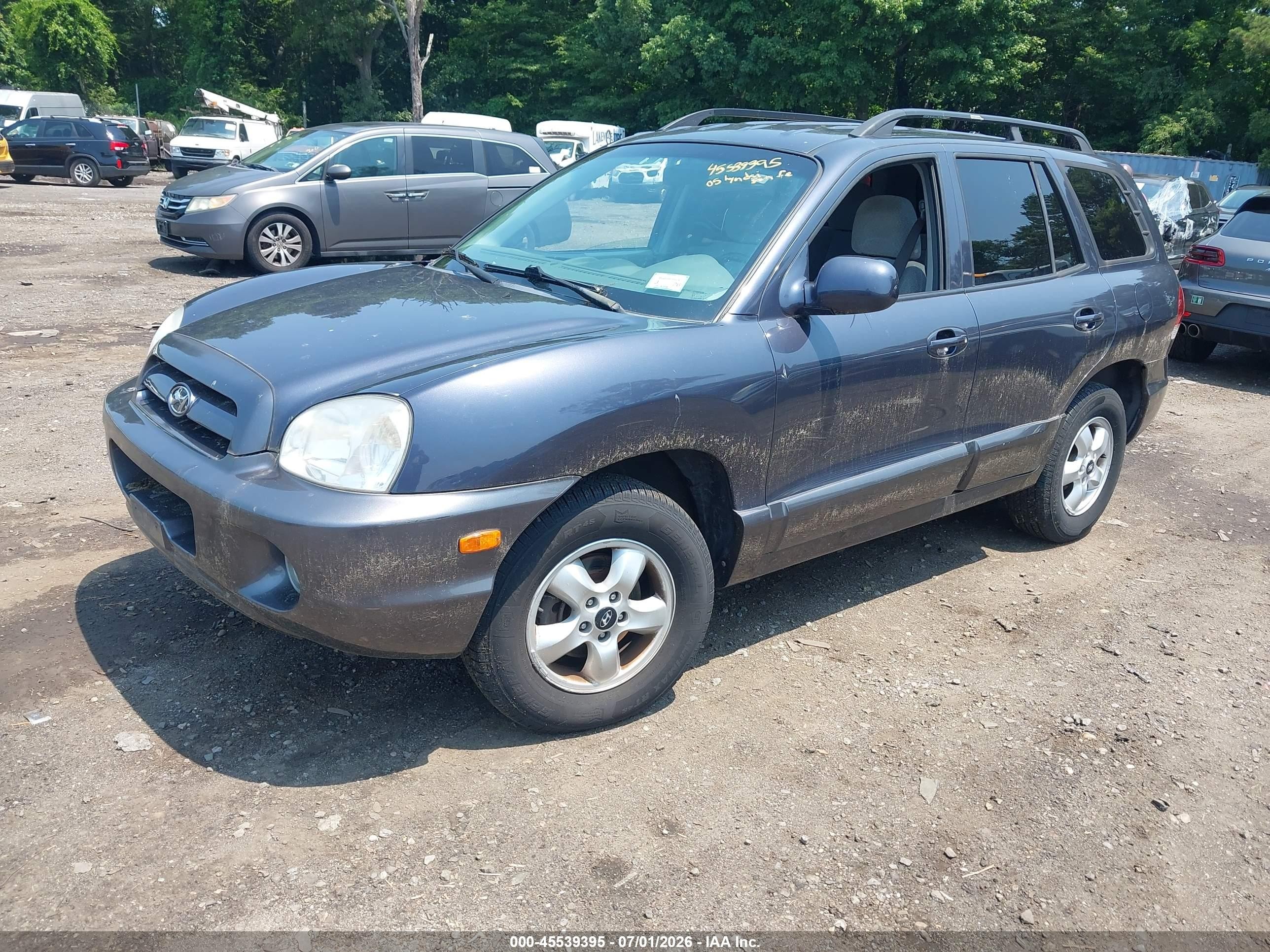 2005 Hyundai Santa Fe Gls Blue vin: KM8SC73D95U916453