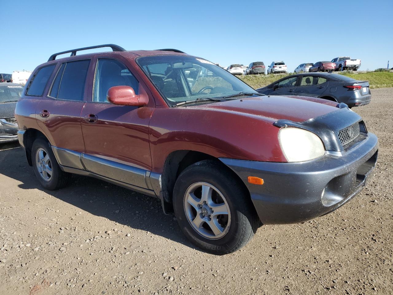 2003 Hyundai Santa Fe Gls Red vin: KM8SC73DX3U422471