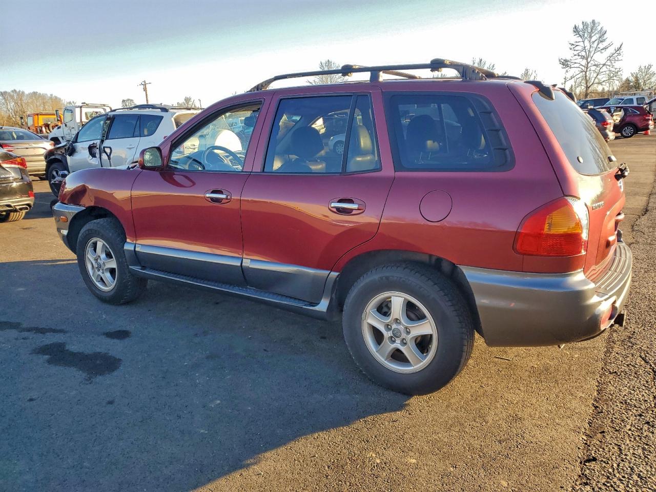2003 Hyundai Santa Fe Gls Red vin: KM8SC73DX3U443725