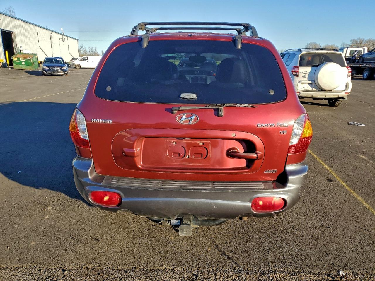 2003 Hyundai Santa Fe Gls Red vin: KM8SC73DX3U443725