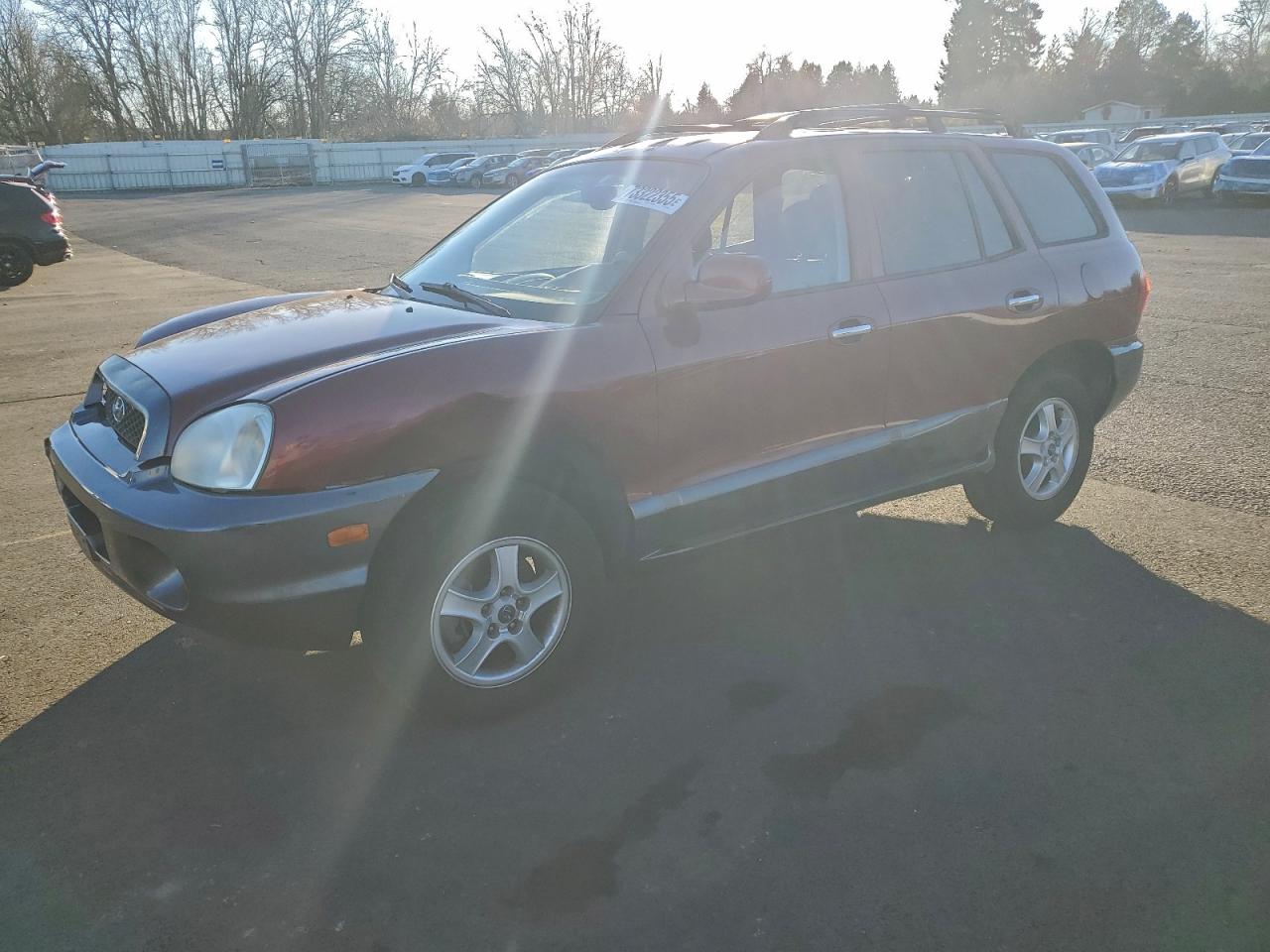 2003 Hyundai Santa Fe Gls Red vin: KM8SC73DX3U443725