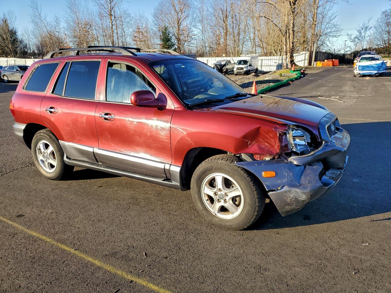 2003 Hyundai Santa Fe Gls Red vin: KM8SC73DX3U443725