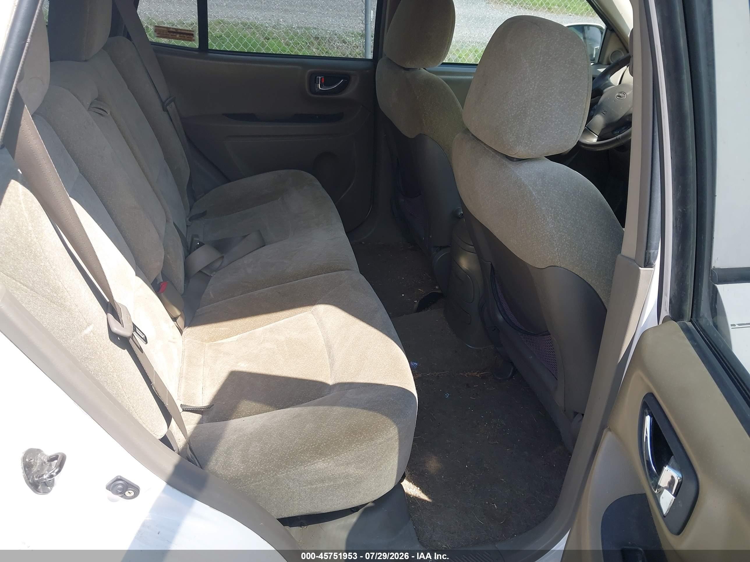 2004 Hyundai Santa Fe Gls White vin: KM8SC73DX4U759434