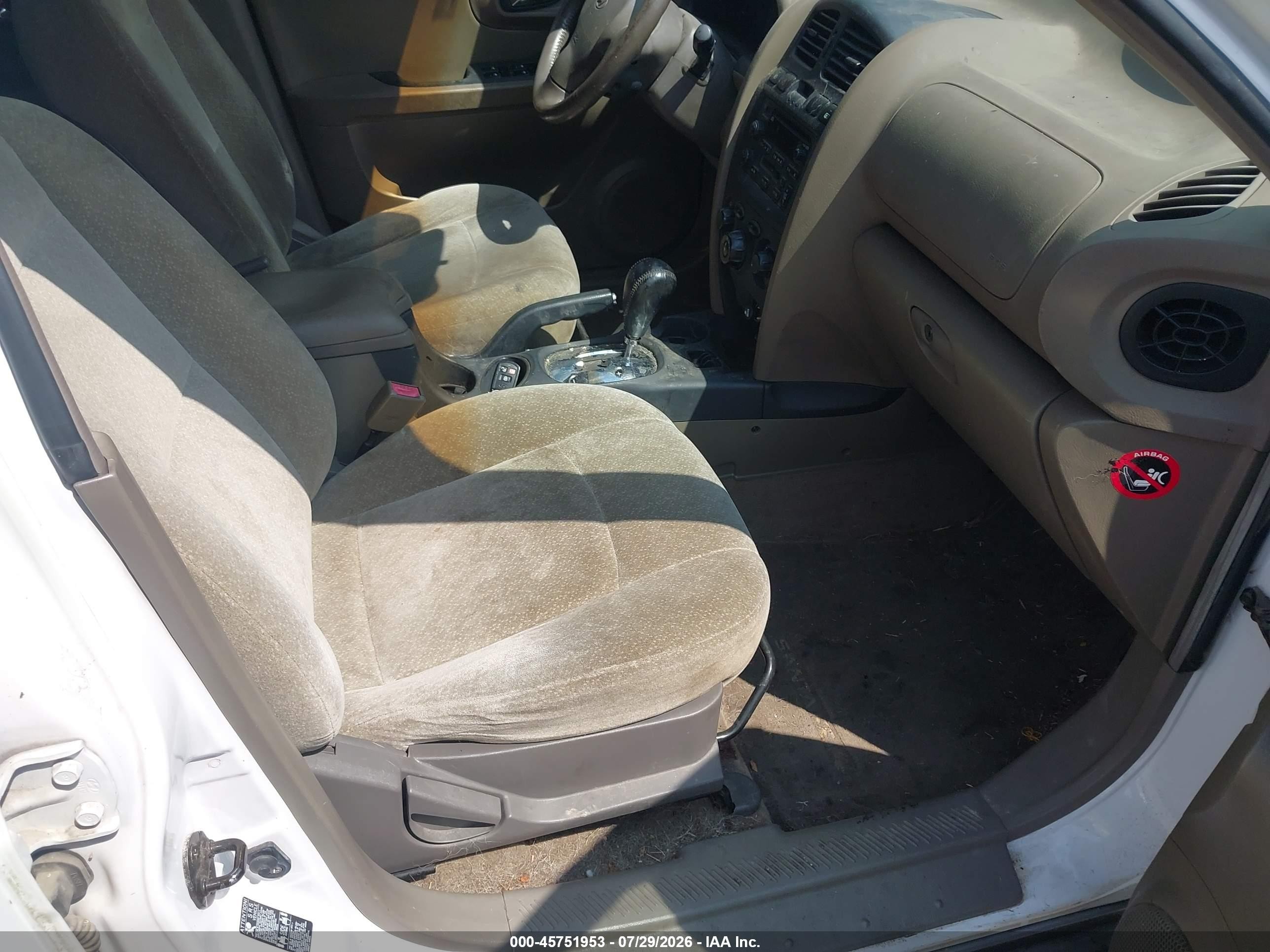 2004 Hyundai Santa Fe Gls White vin: KM8SC73DX4U759434