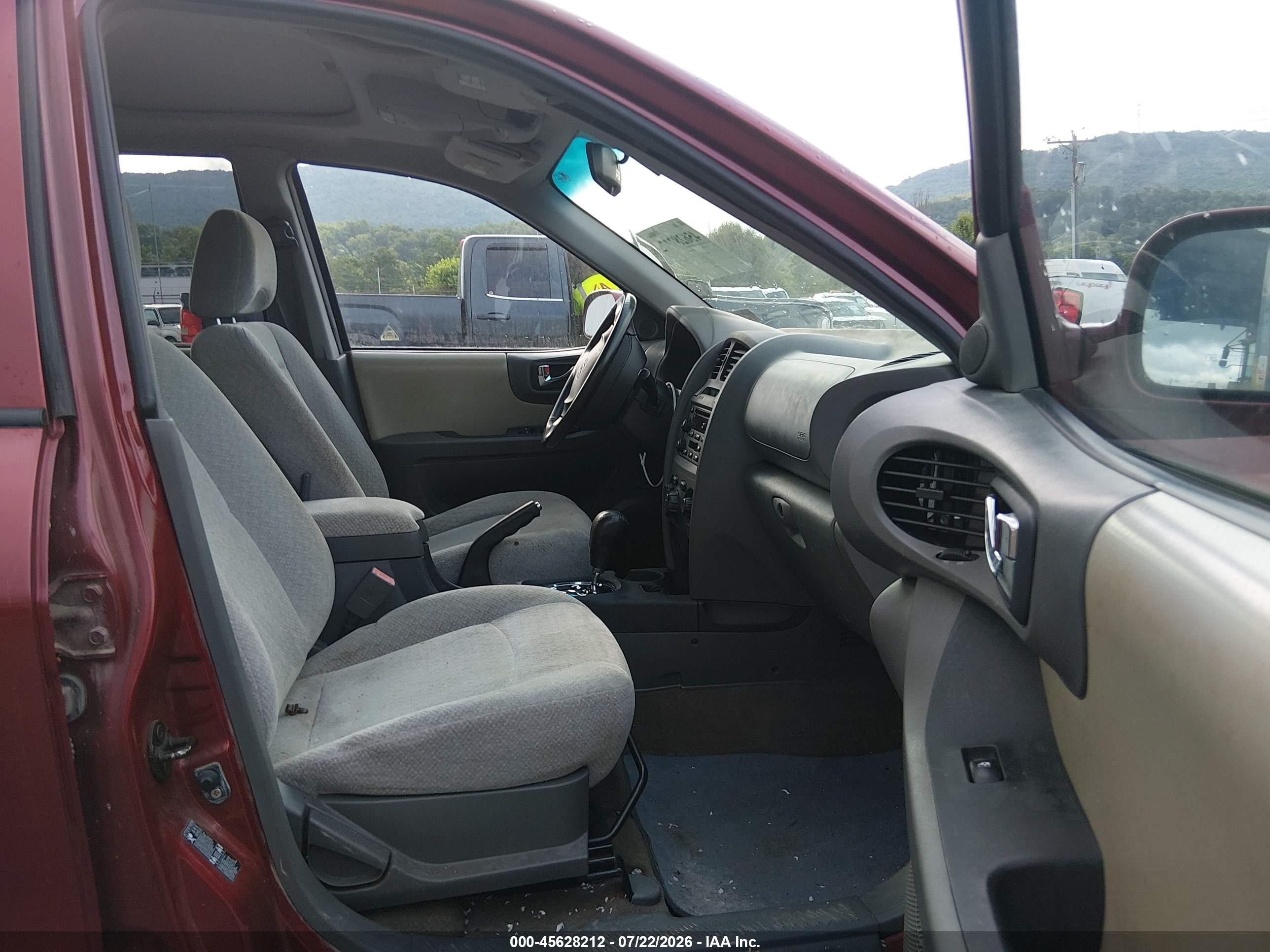 2005 Hyundai Santa Fe Gls Red vin: KM8SC73DX5U980792