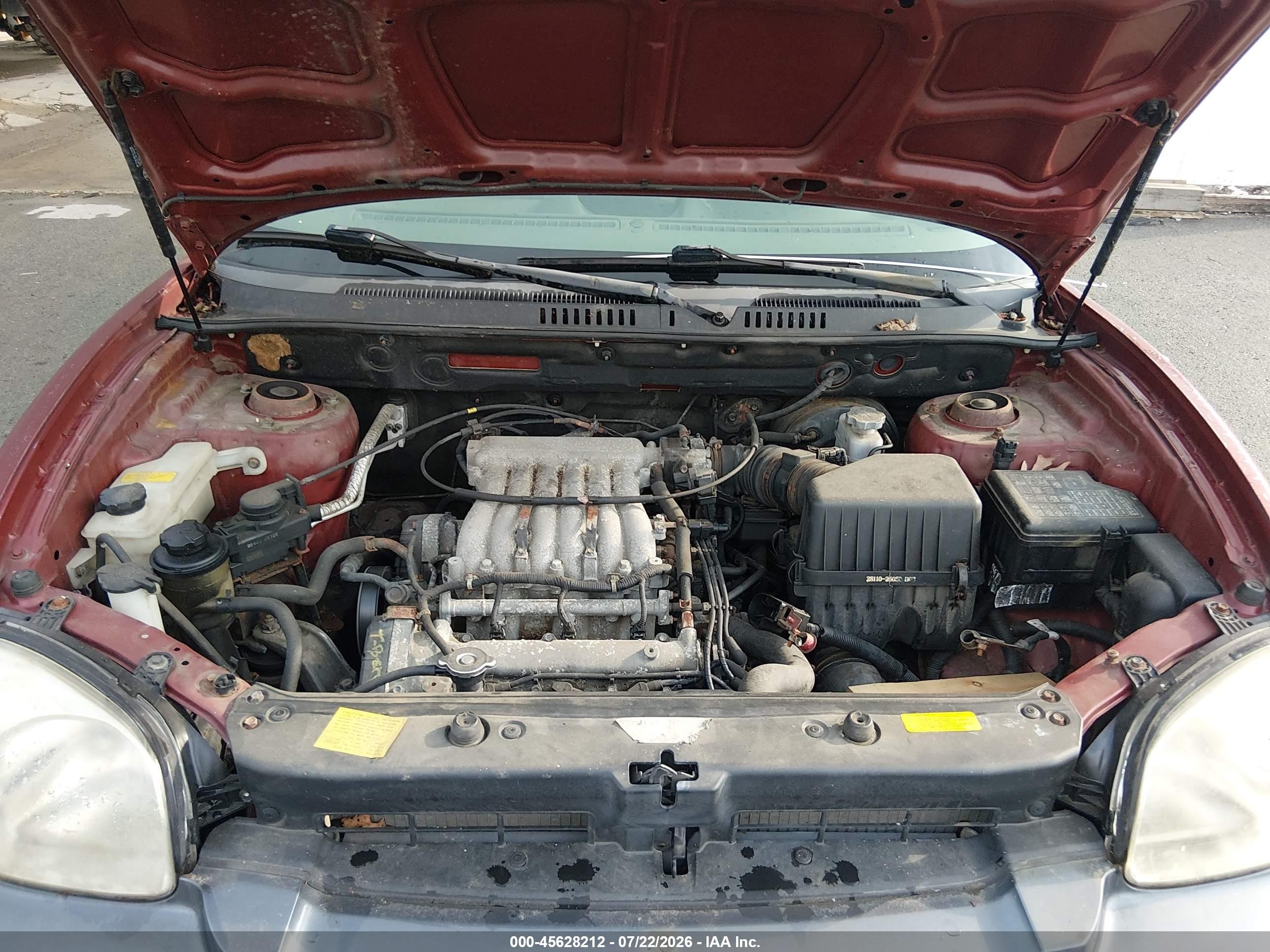 2005 Hyundai Santa Fe Gls Red vin: KM8SC73DX5U980792