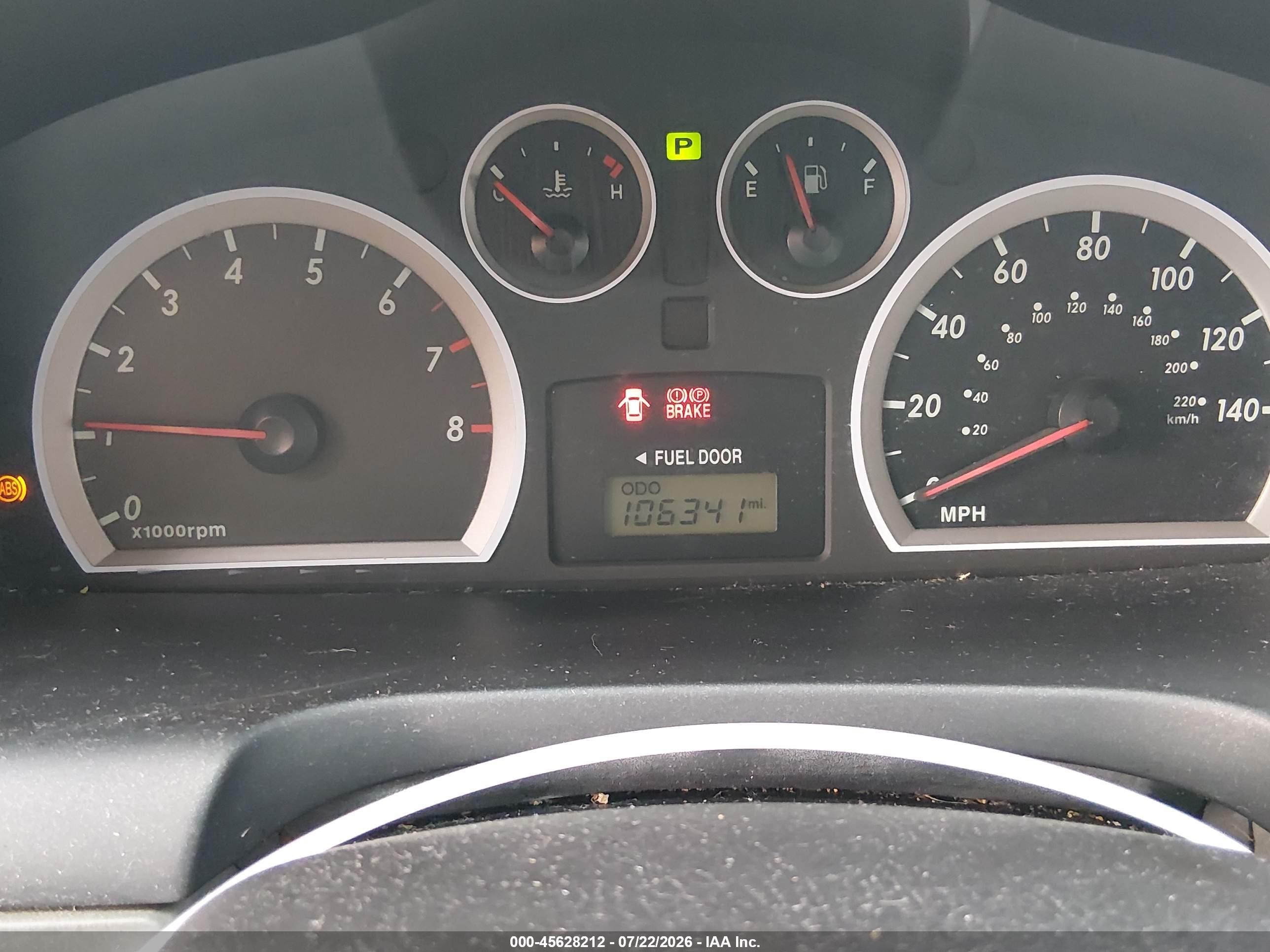 2005 Hyundai Santa Fe Gls Red vin: KM8SC73DX5U980792