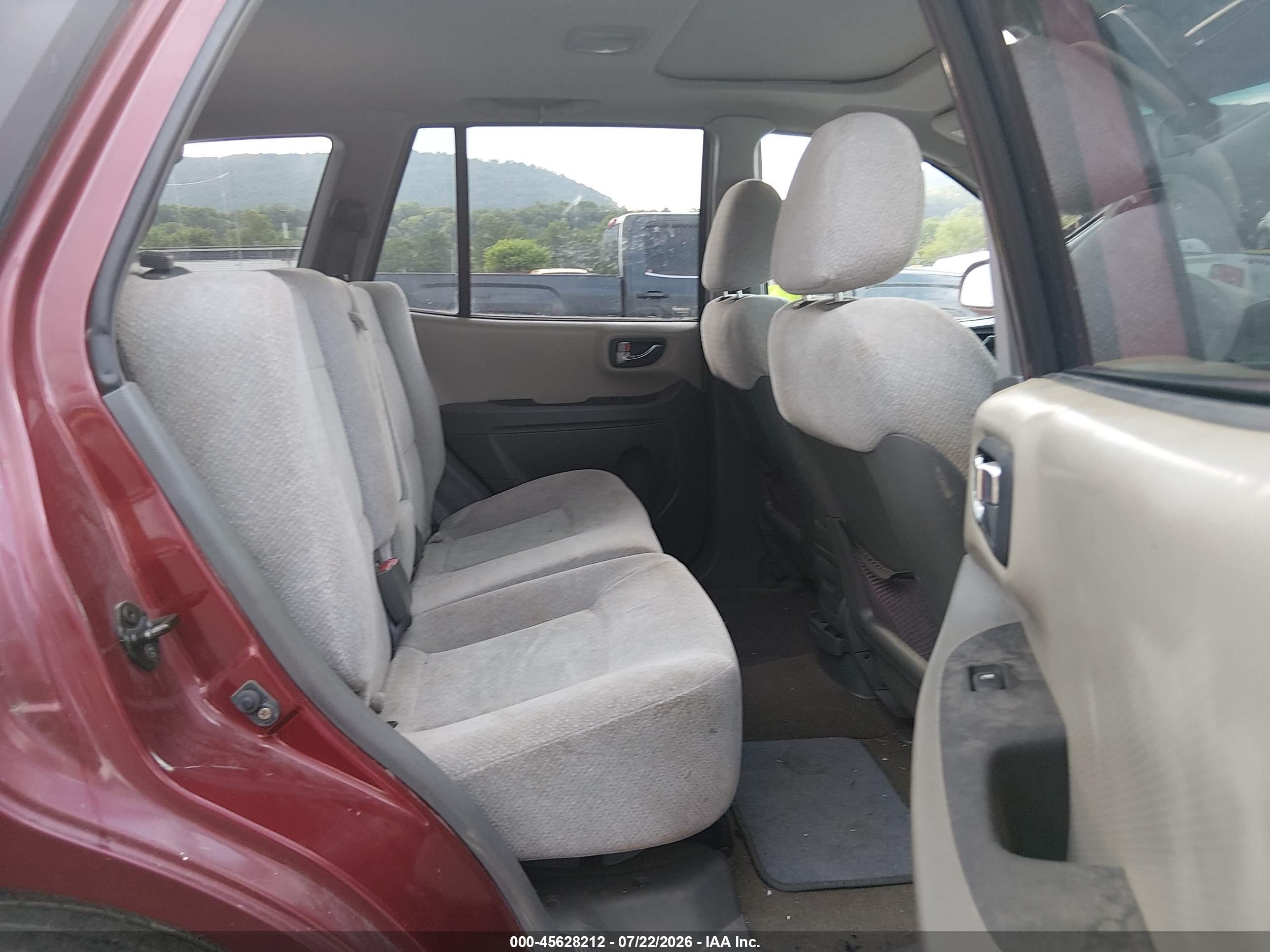 2005 Hyundai Santa Fe Gls Red vin: KM8SC73DX5U980792