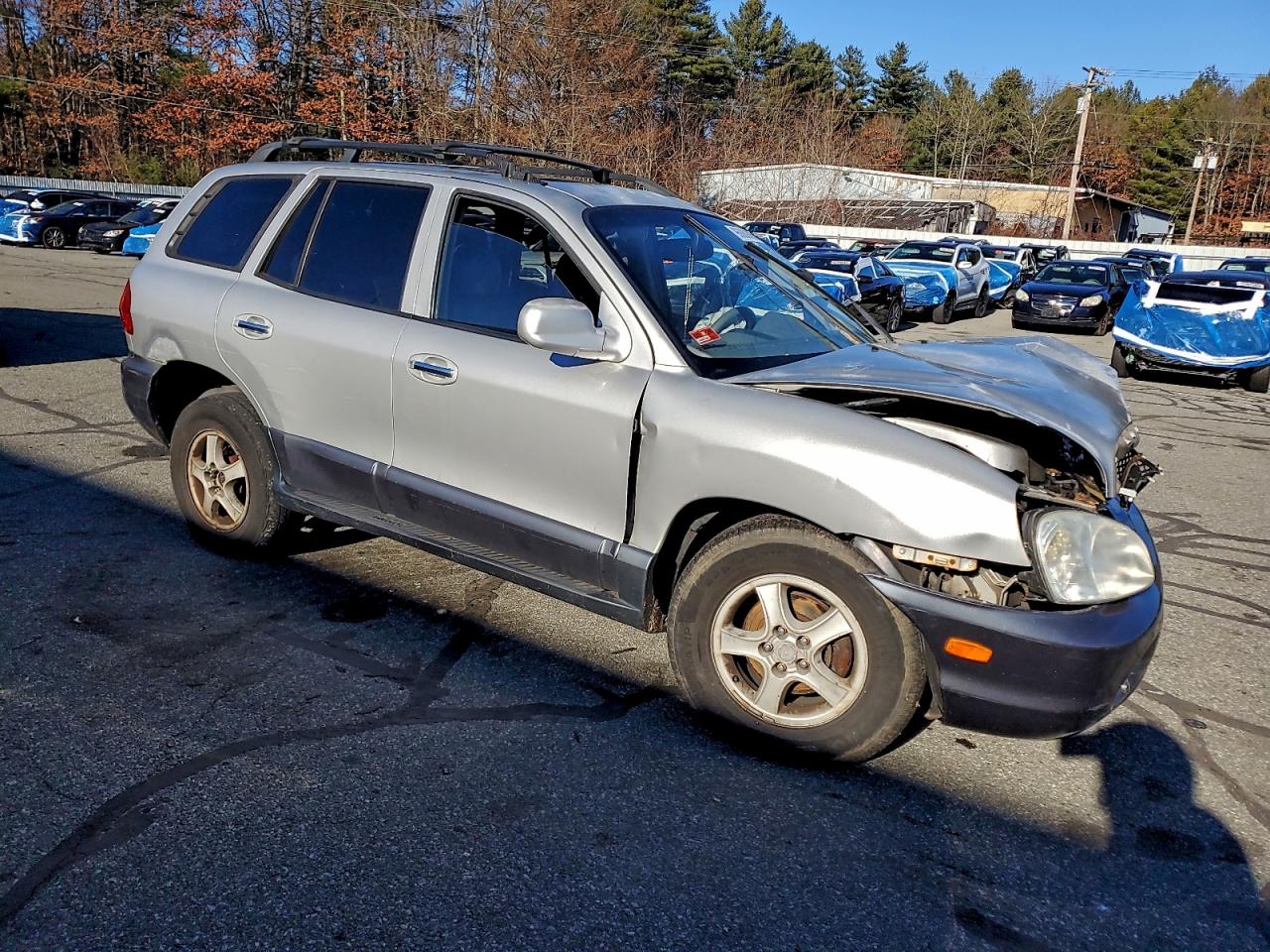 2003 Hyundai Santa Fe Gls Серебряный vin: KM8SC73E13U535699