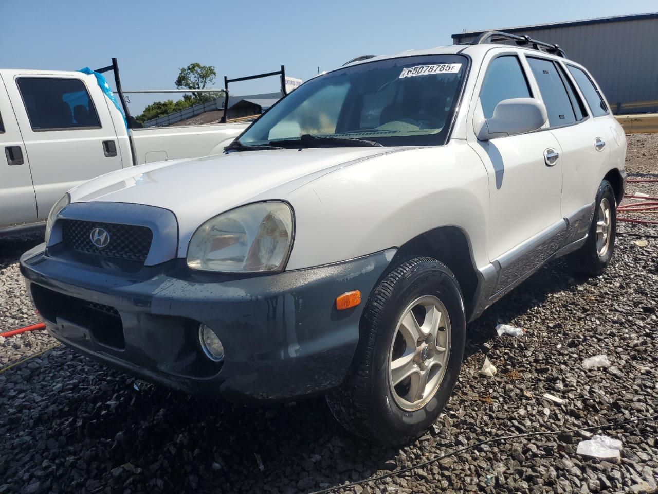 2004 Hyundai Santa Fe Gls White vin: KM8SC73E14U787020