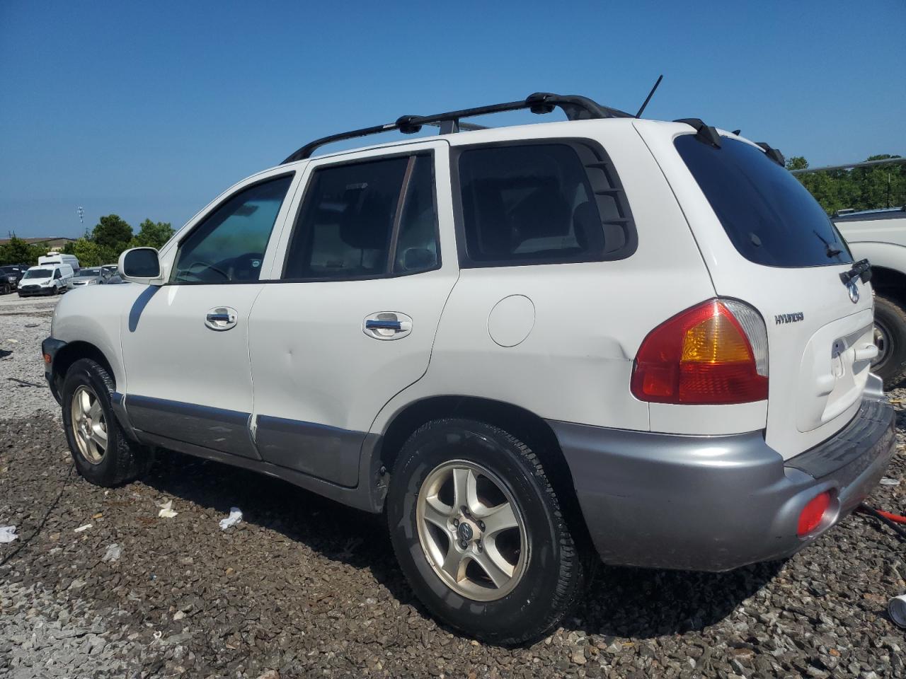 2004 Hyundai Santa Fe Gls White vin: KM8SC73E14U787020