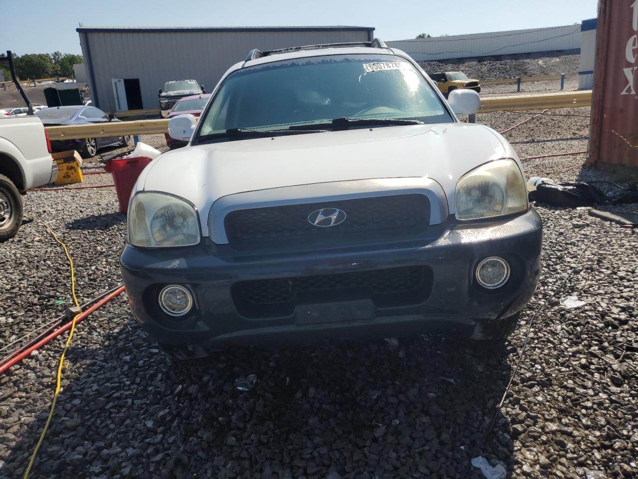 2004 Hyundai Santa Fe Gls White vin: KM8SC73E14U787020