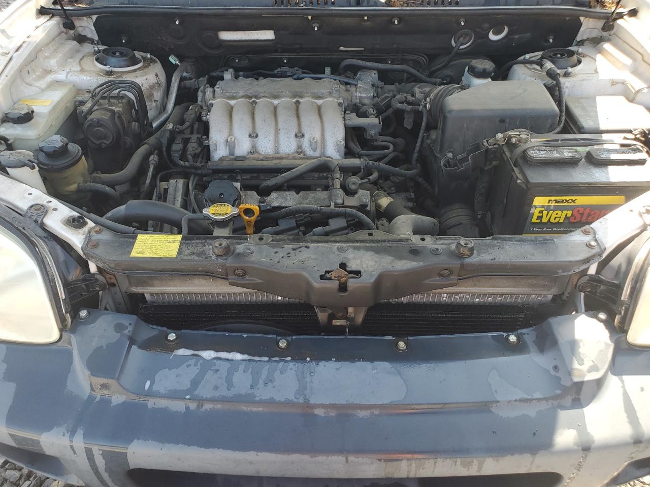 2004 Hyundai Santa Fe Gls White vin: KM8SC73E14U787020