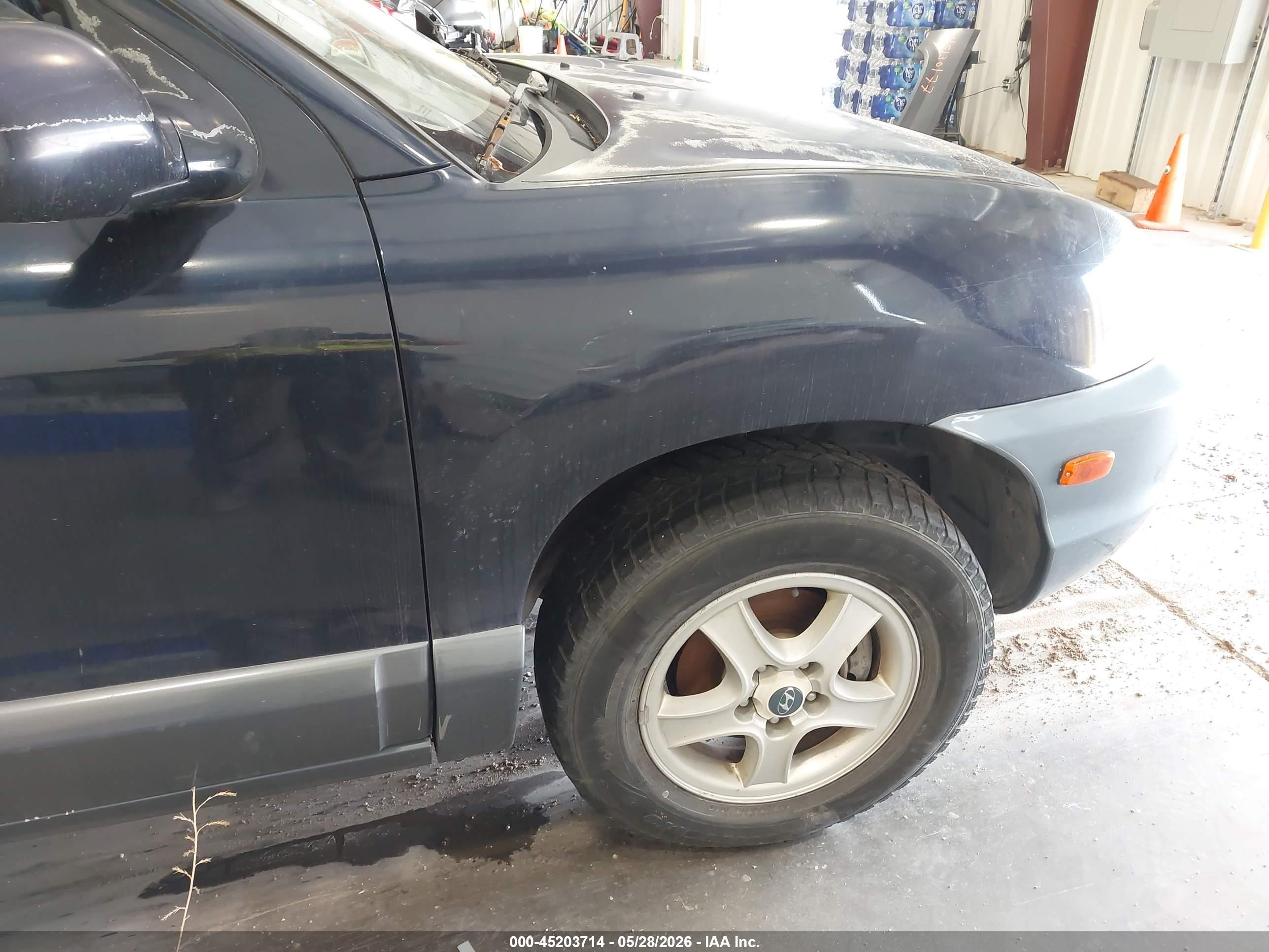 2004 Hyundai Santa Fe Gls/lx Blue vin: KM8SC73E14U836619