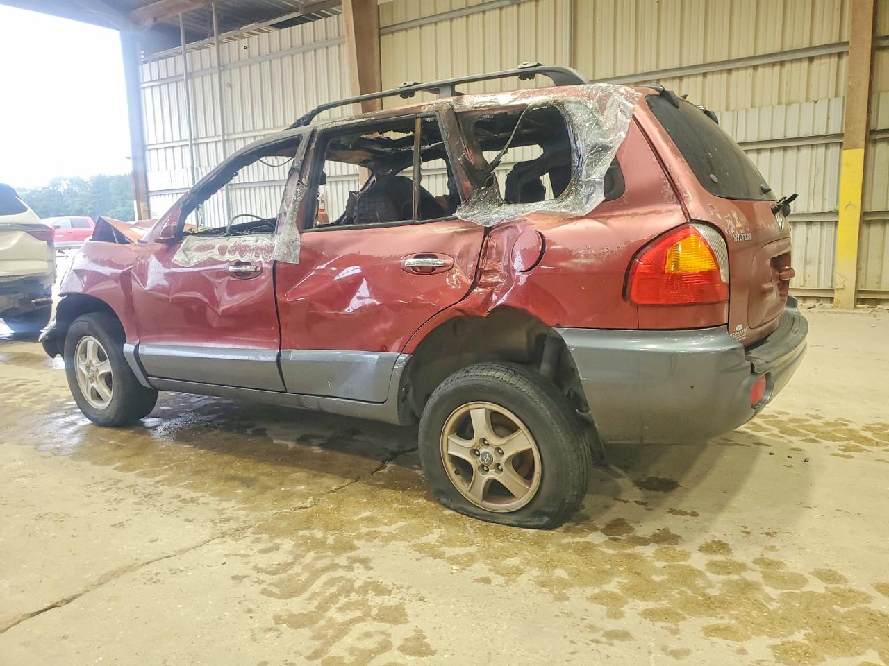 2004 Hyundai Santa Fe Gls Maroon vin: KM8SC73E24U813091
