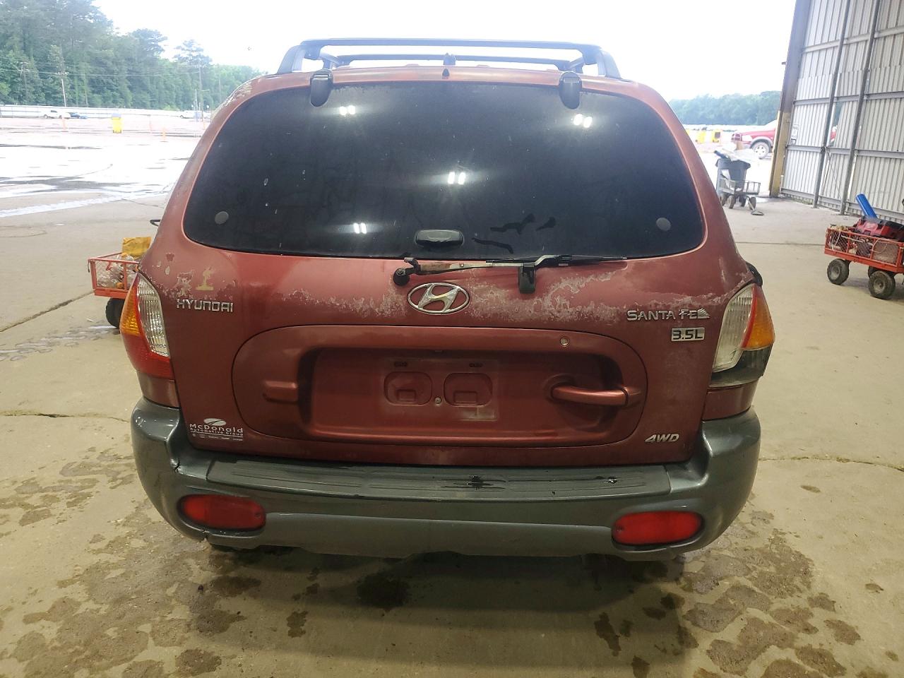 2004 Hyundai Santa Fe Gls Maroon vin: KM8SC73E24U813091