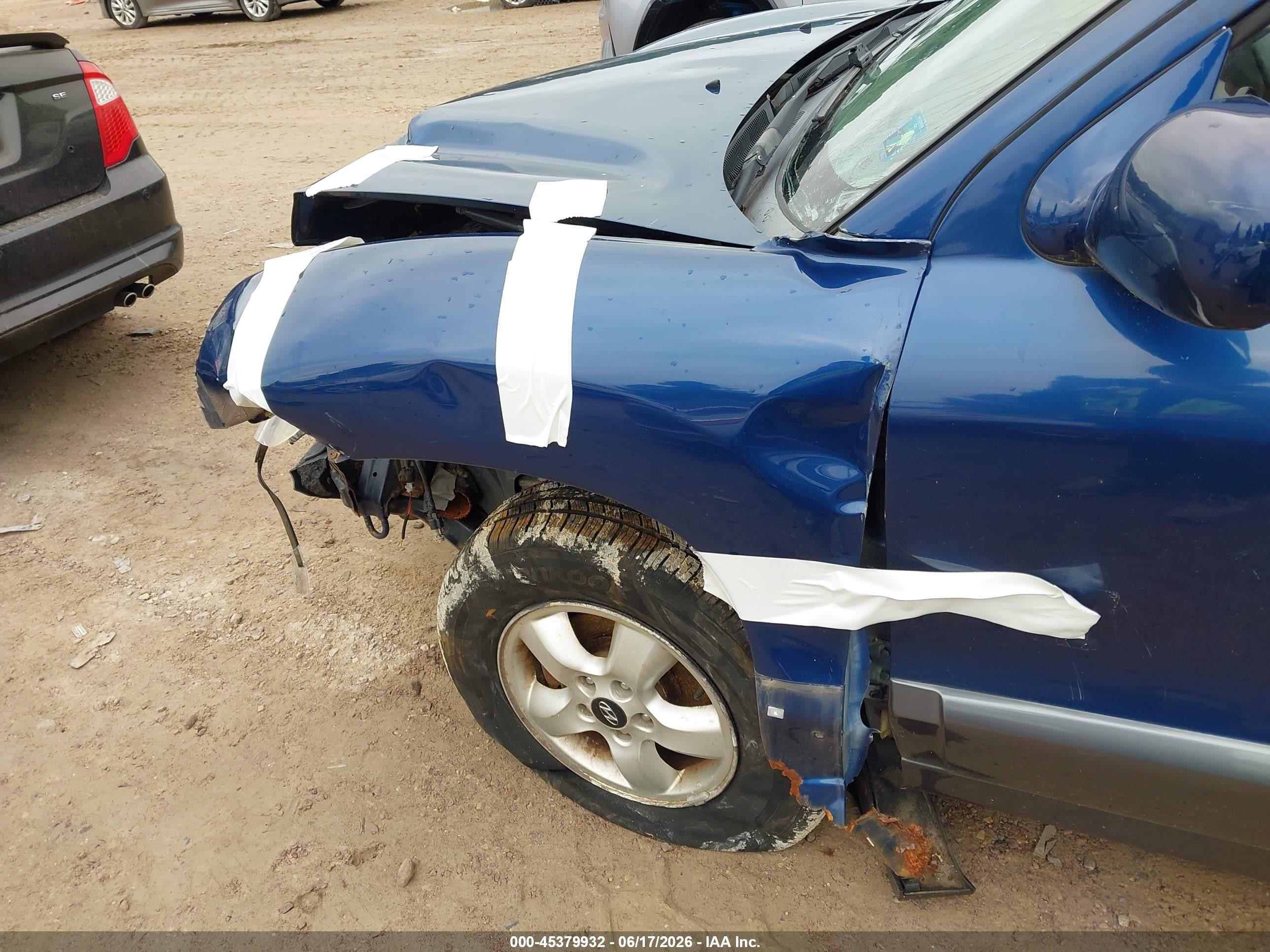 2006 Hyundai Santa Fe Gls/limited Blue vin: KM8SC73E26U095271