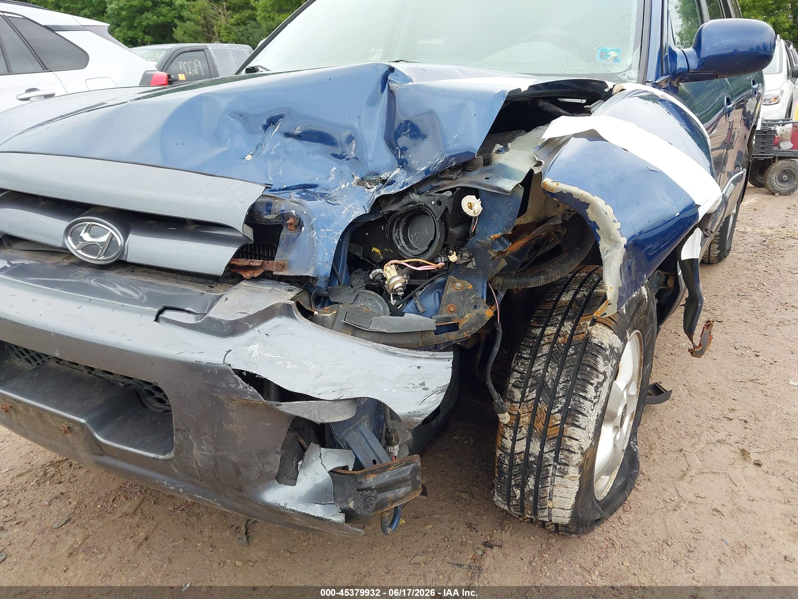 2006 Hyundai Santa Fe Gls/limited Blue vin: KM8SC73E26U095271