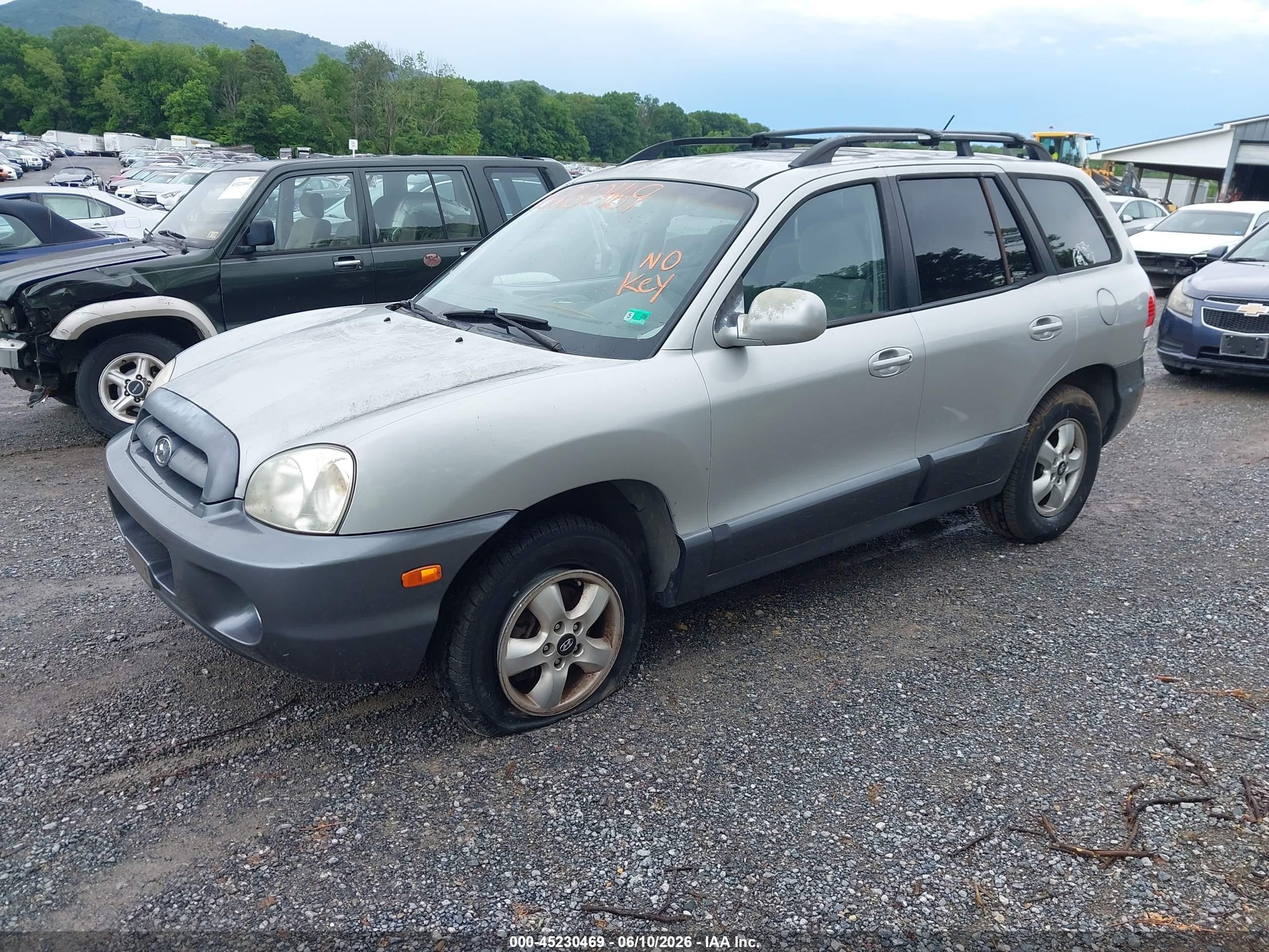 2006 Hyundai Santa Fe Gls/limited Silver vin: KM8SC73E26U095576