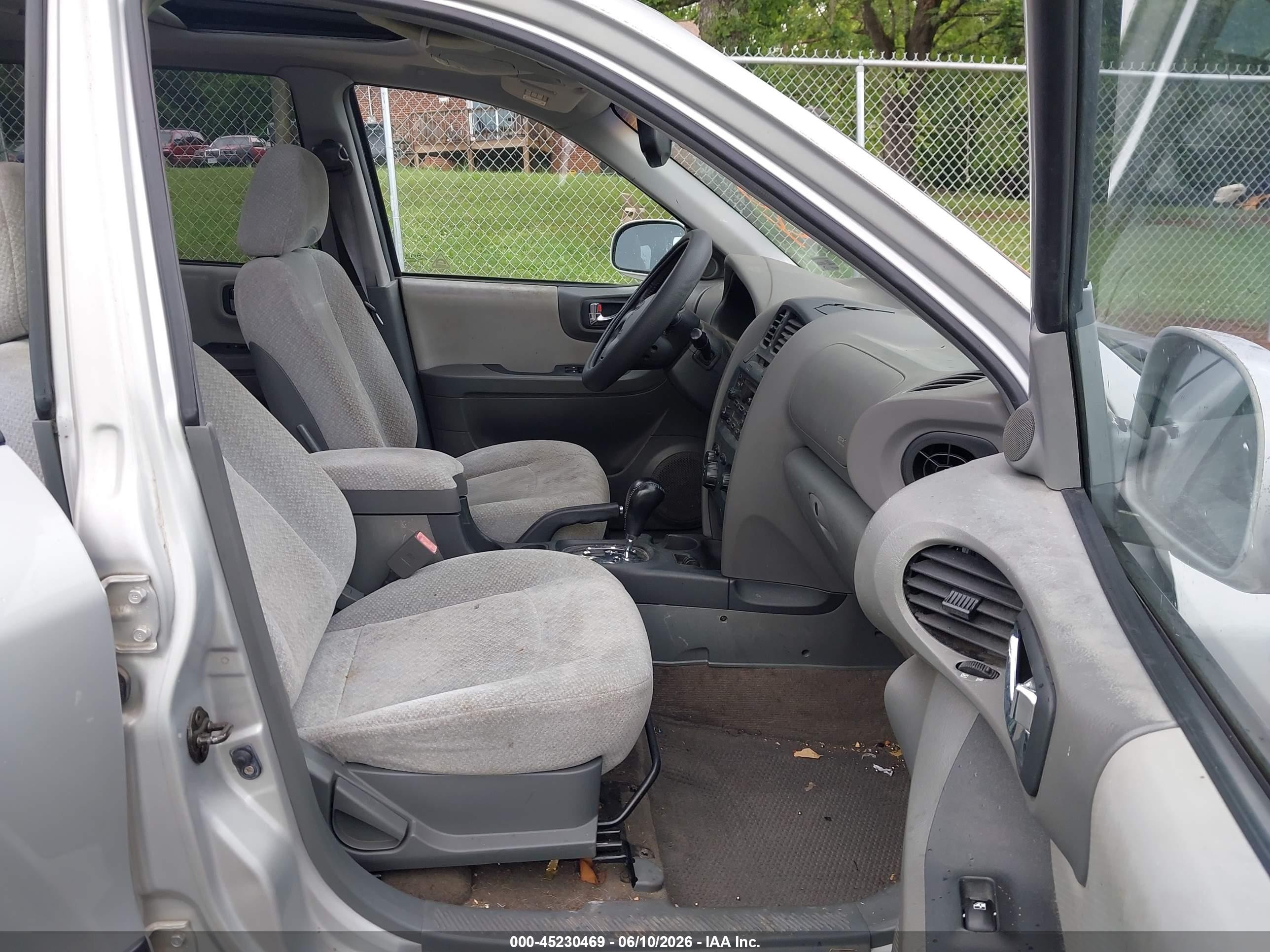 2006 Hyundai Santa Fe Gls/limited Silver vin: KM8SC73E26U095576