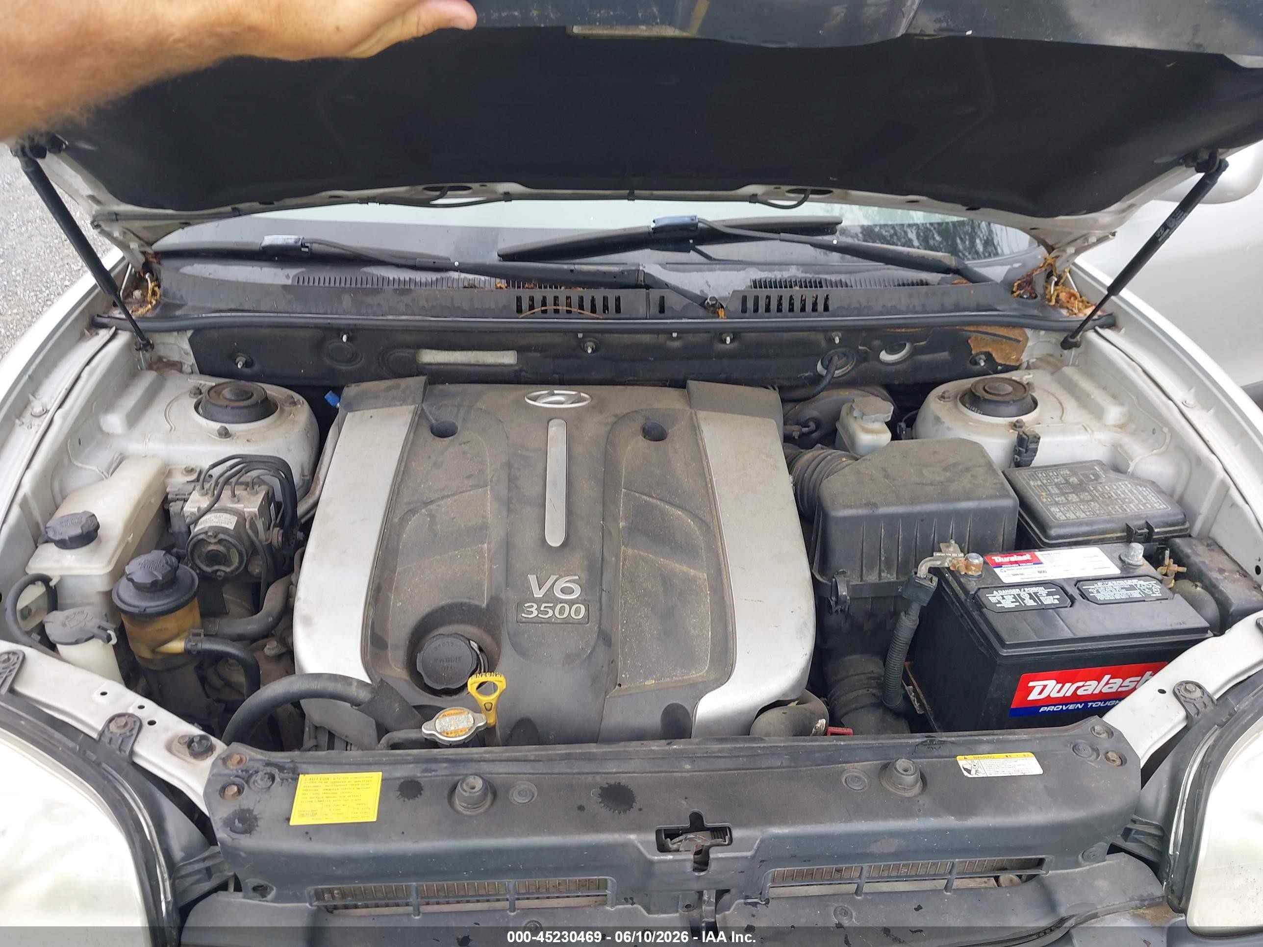 2006 Hyundai Santa Fe Gls/limited Silver vin: KM8SC73E26U095576