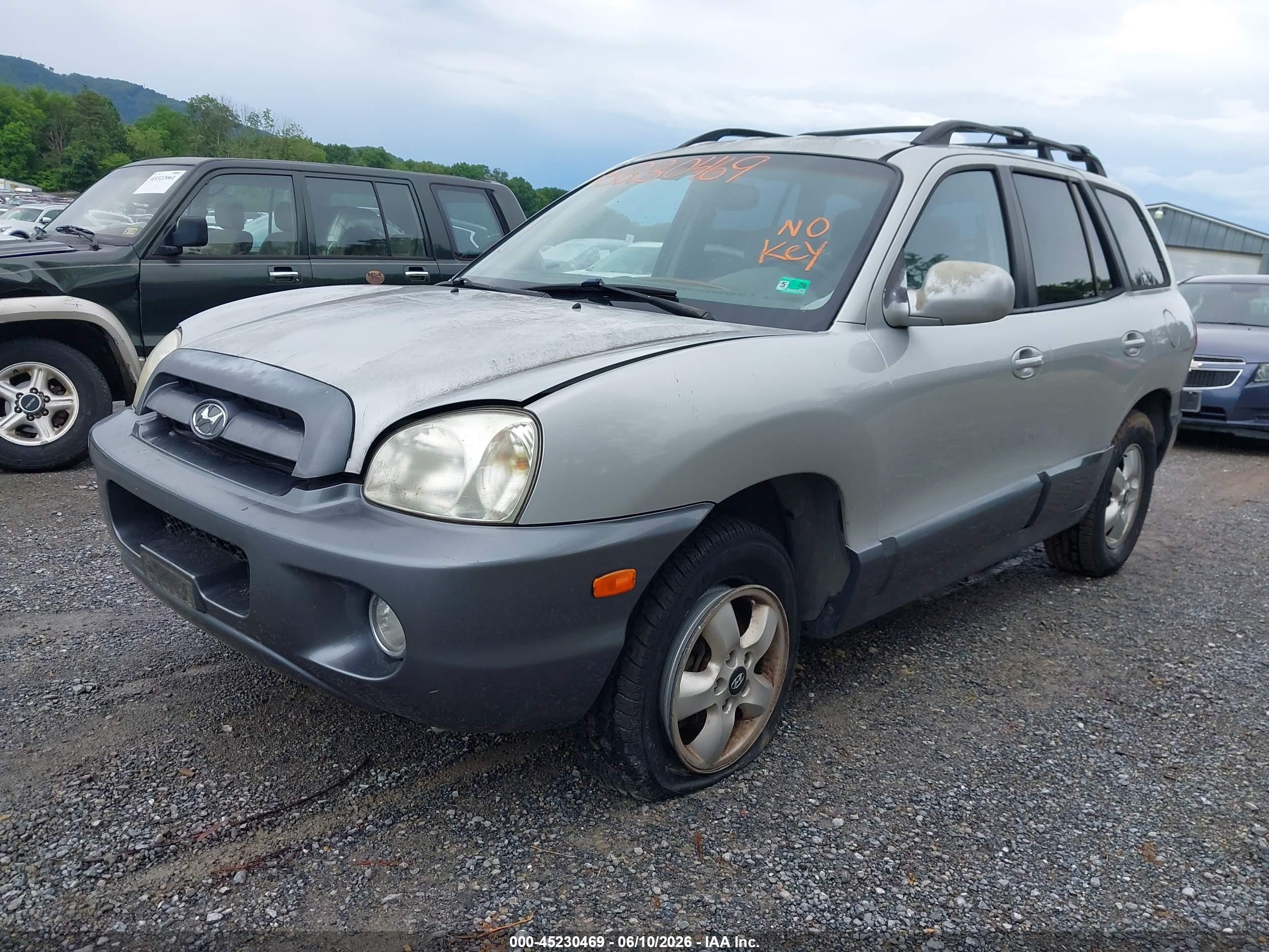2006 Hyundai Santa Fe Gls/limited Silver vin: KM8SC73E26U095576