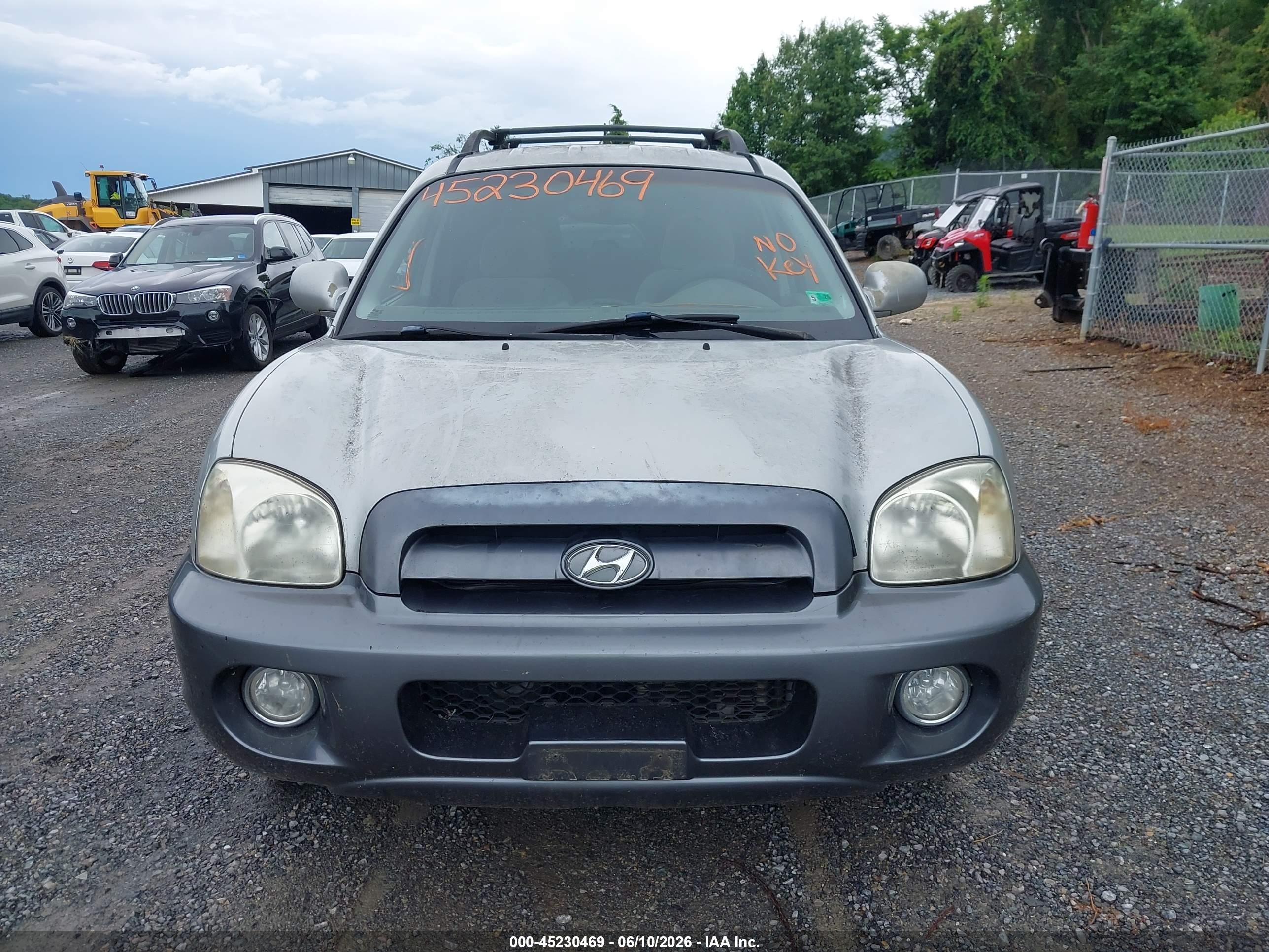 2006 Hyundai Santa Fe Gls/limited Silver vin: KM8SC73E26U095576