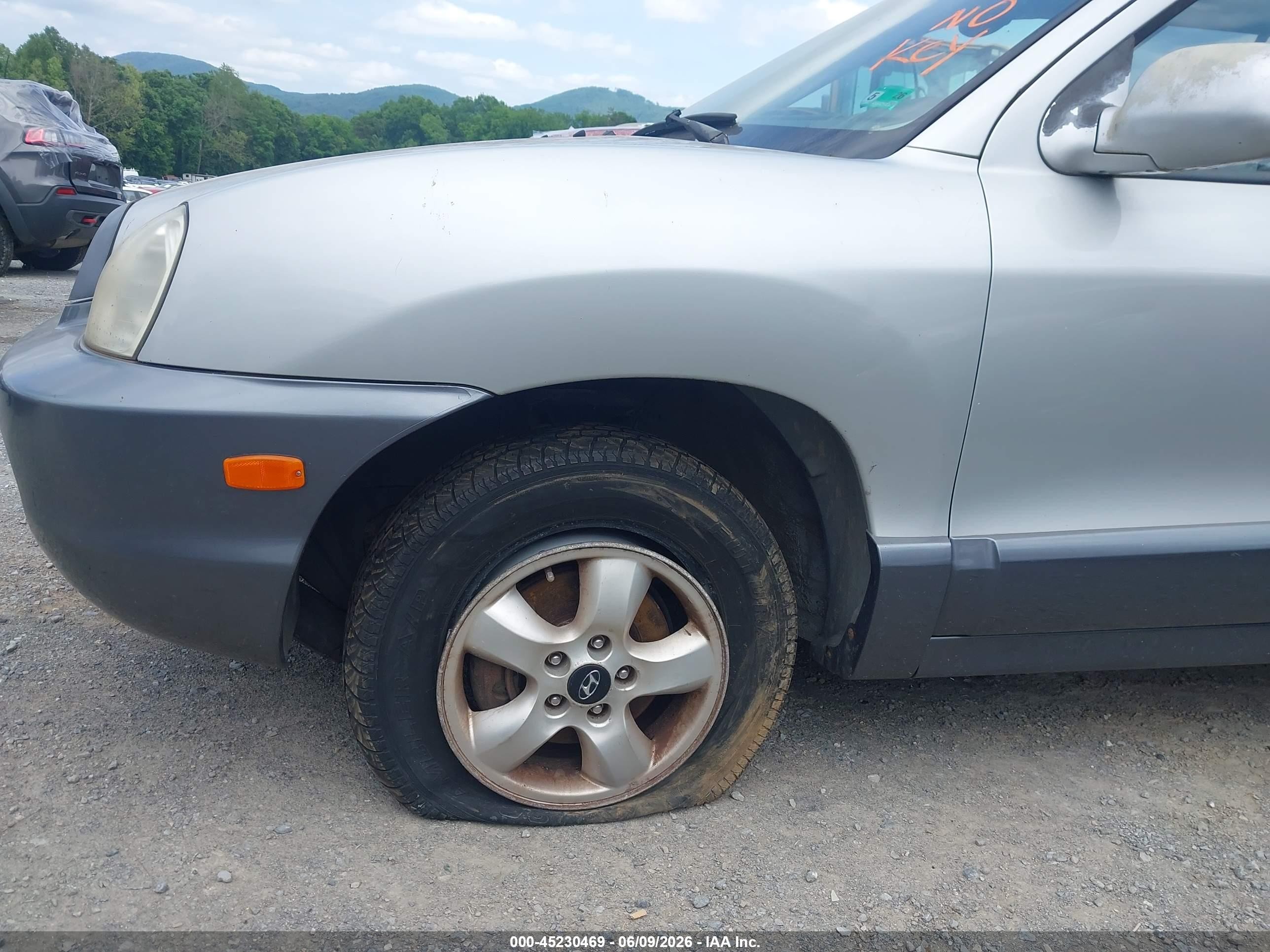 2006 Hyundai Santa Fe Gls/limited Silver vin: KM8SC73E26U095576