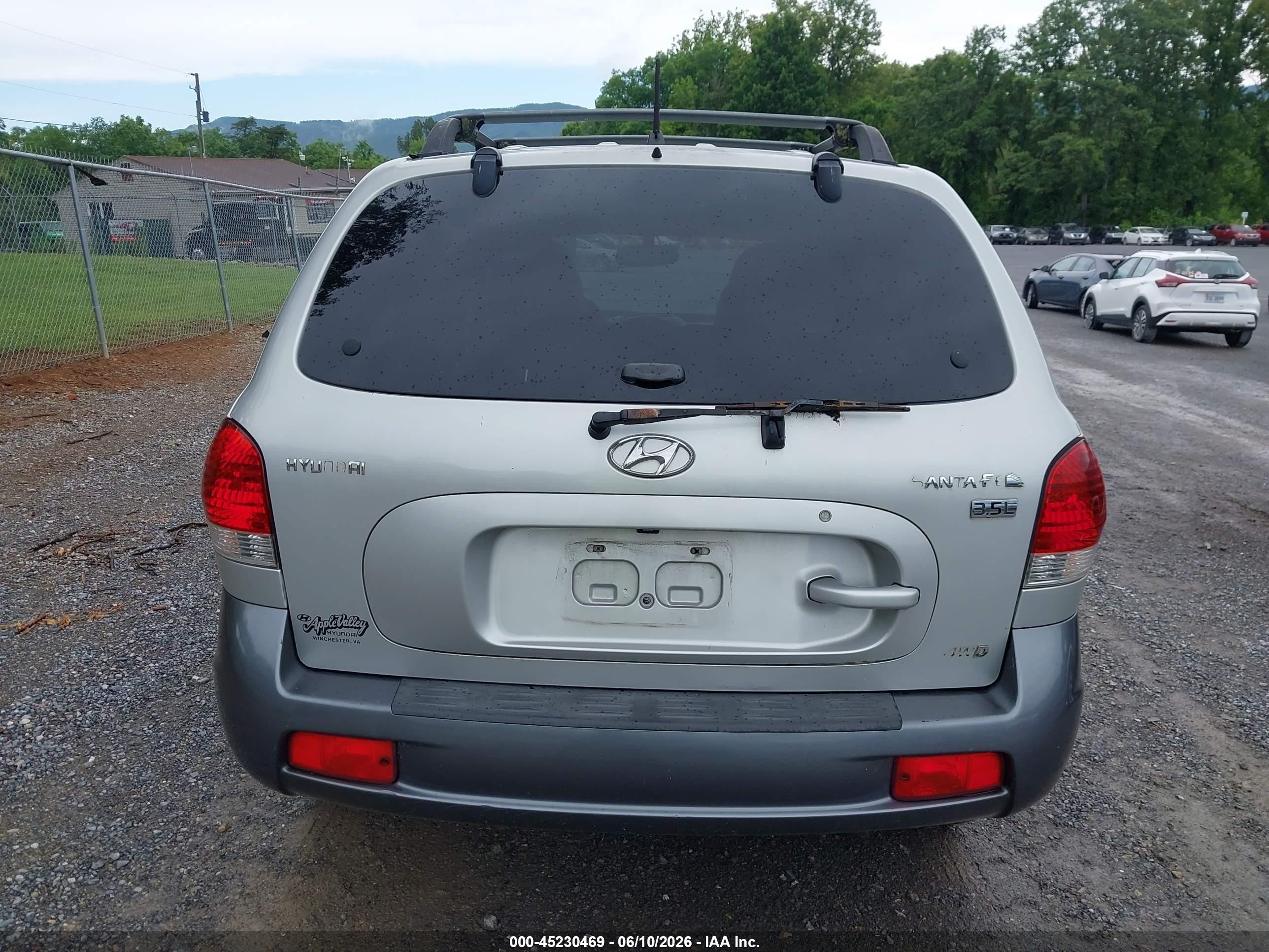 2006 Hyundai Santa Fe Gls/limited Silver vin: KM8SC73E26U095576