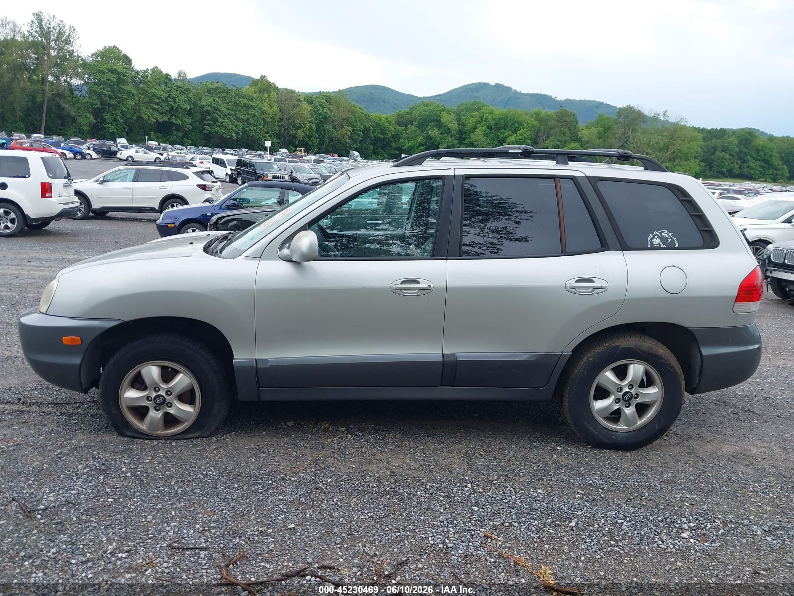 2006 Hyundai Santa Fe Gls/limited Silver vin: KM8SC73E26U095576