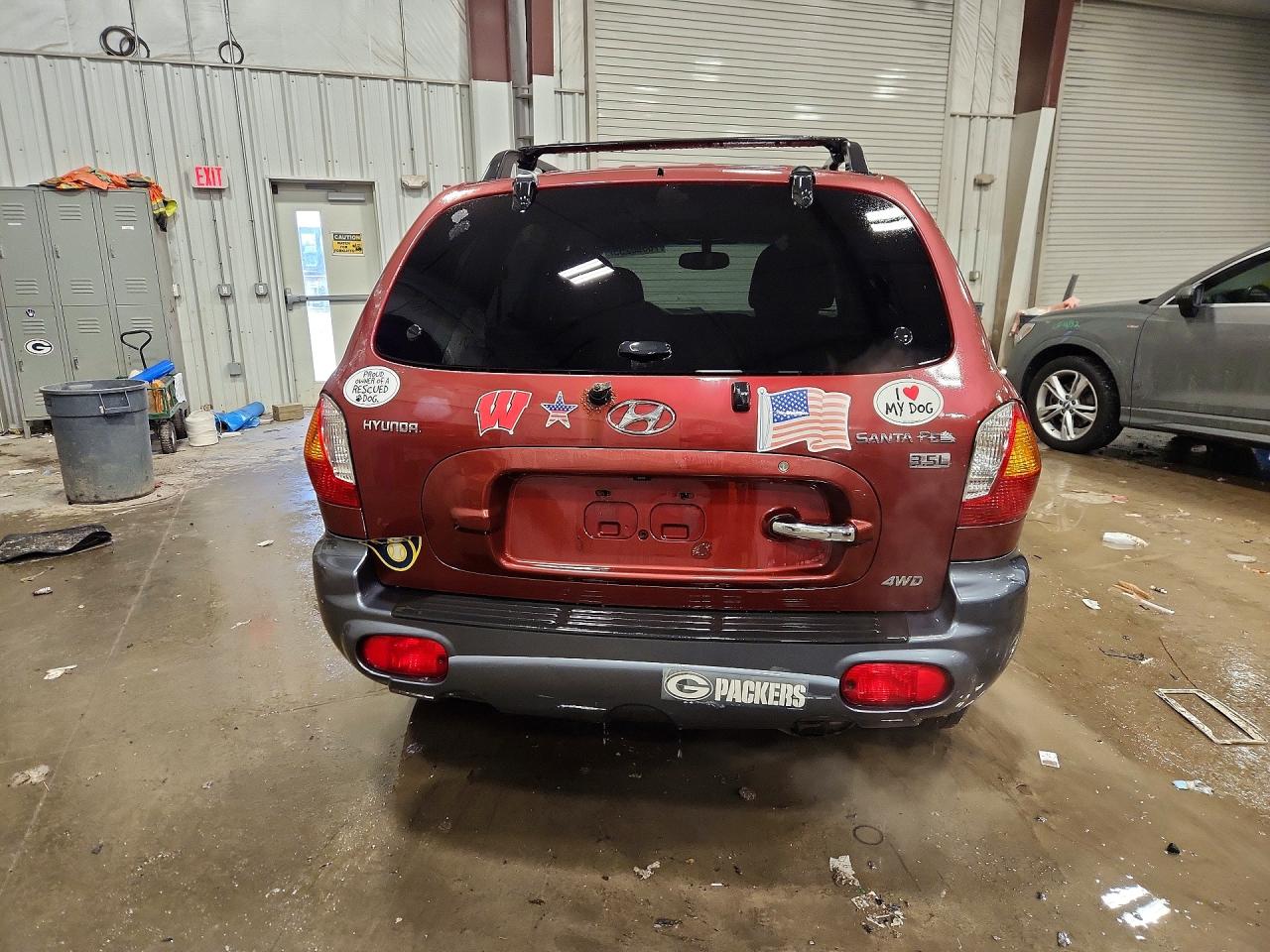 2003 Hyundai Santa Fe Gls Maroon vin: KM8SC73E33U519326