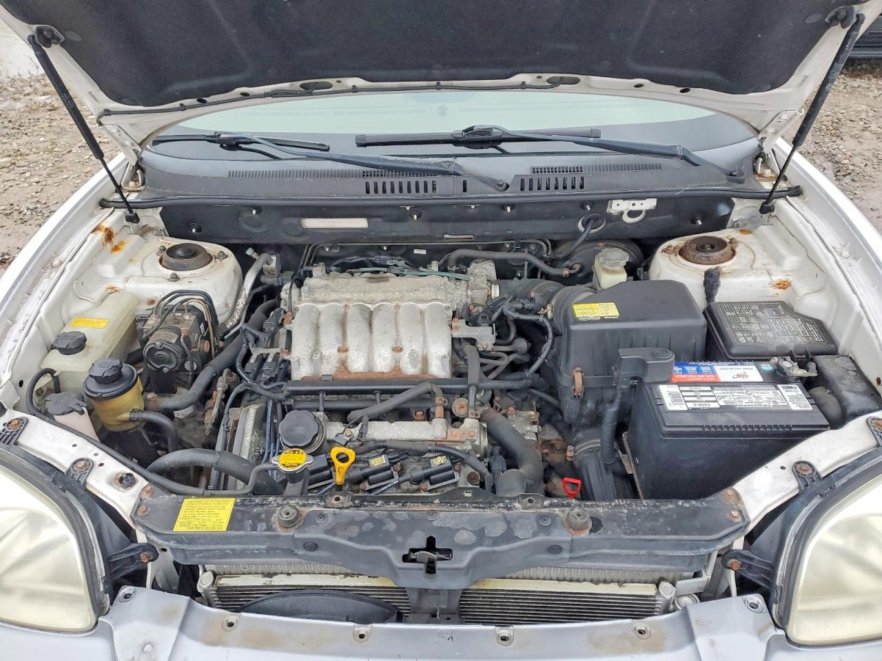 2004 Hyundai Santa Fe Gls White vin: KM8SC73E34U579768