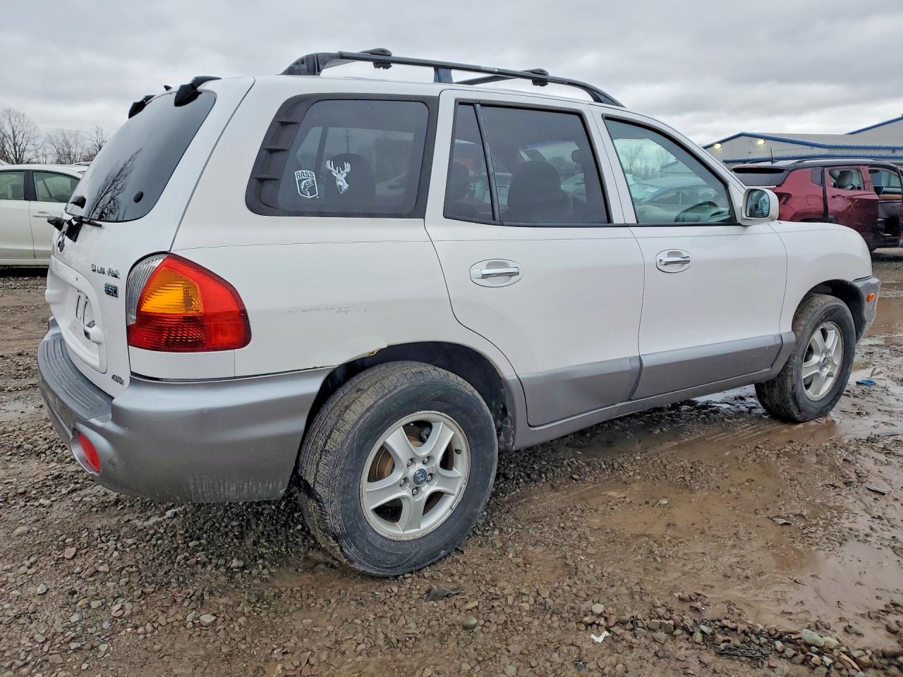 2004 Hyundai Santa Fe Gls White vin: KM8SC73E34U579768