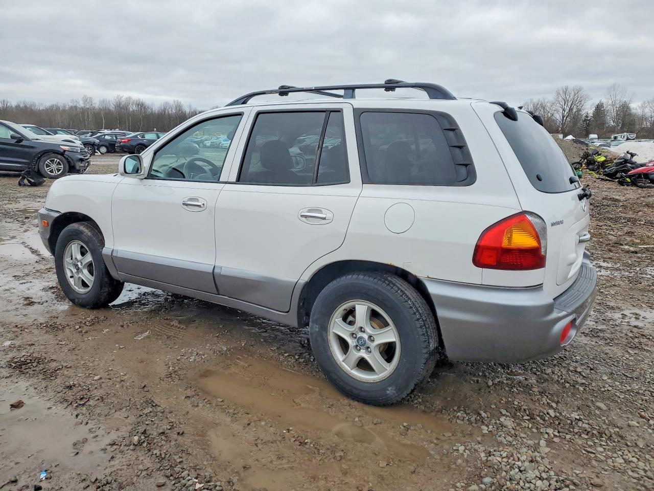 2004 Hyundai Santa Fe Gls White vin: KM8SC73E34U579768
