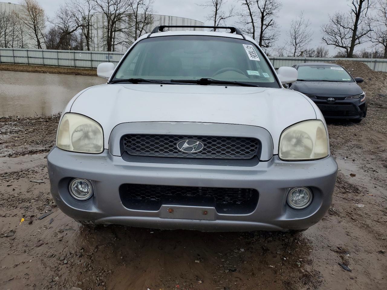 2004 Hyundai Santa Fe Gls White vin: KM8SC73E34U579768