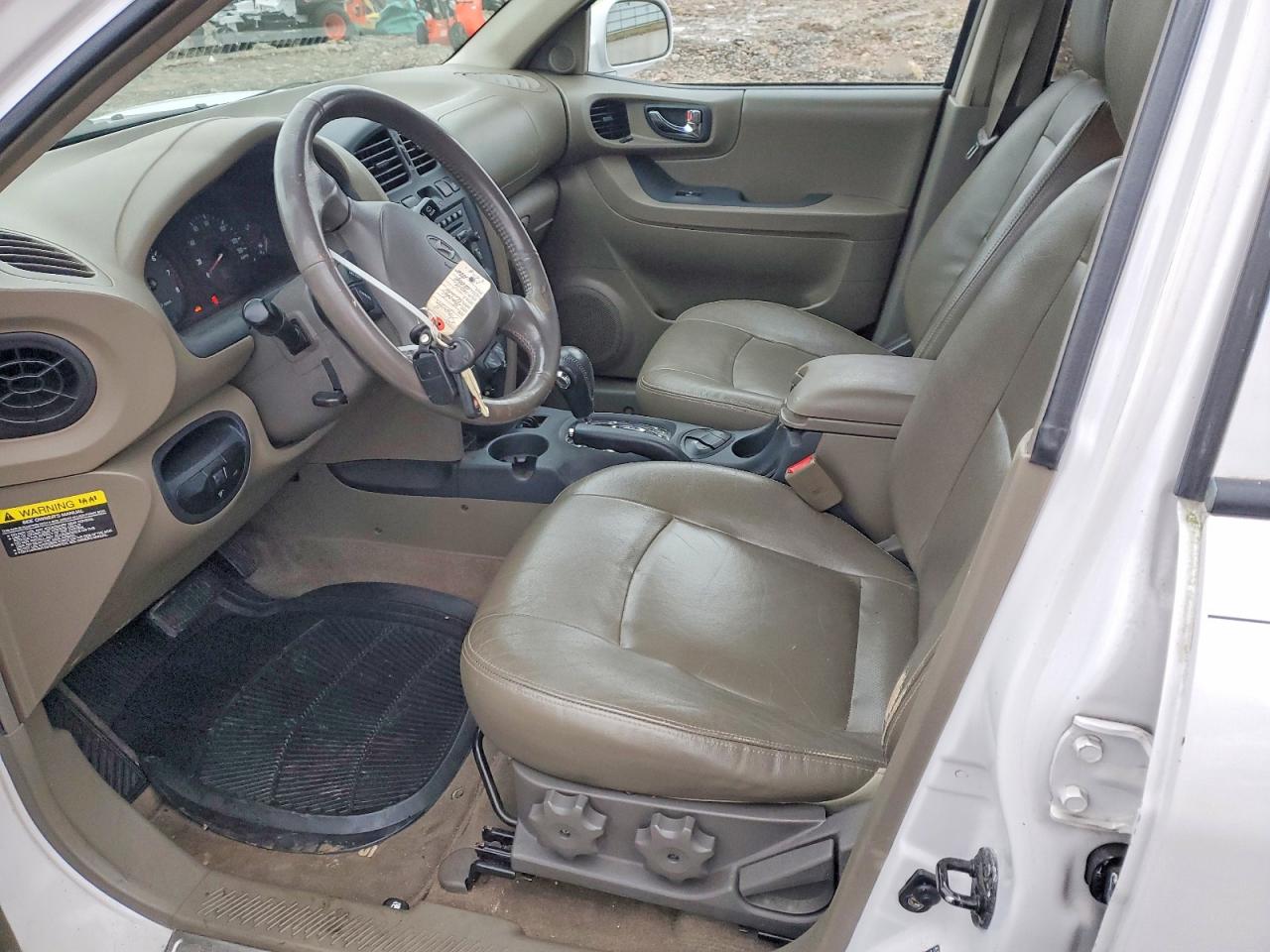2004 Hyundai Santa Fe Gls White vin: KM8SC73E34U579768
