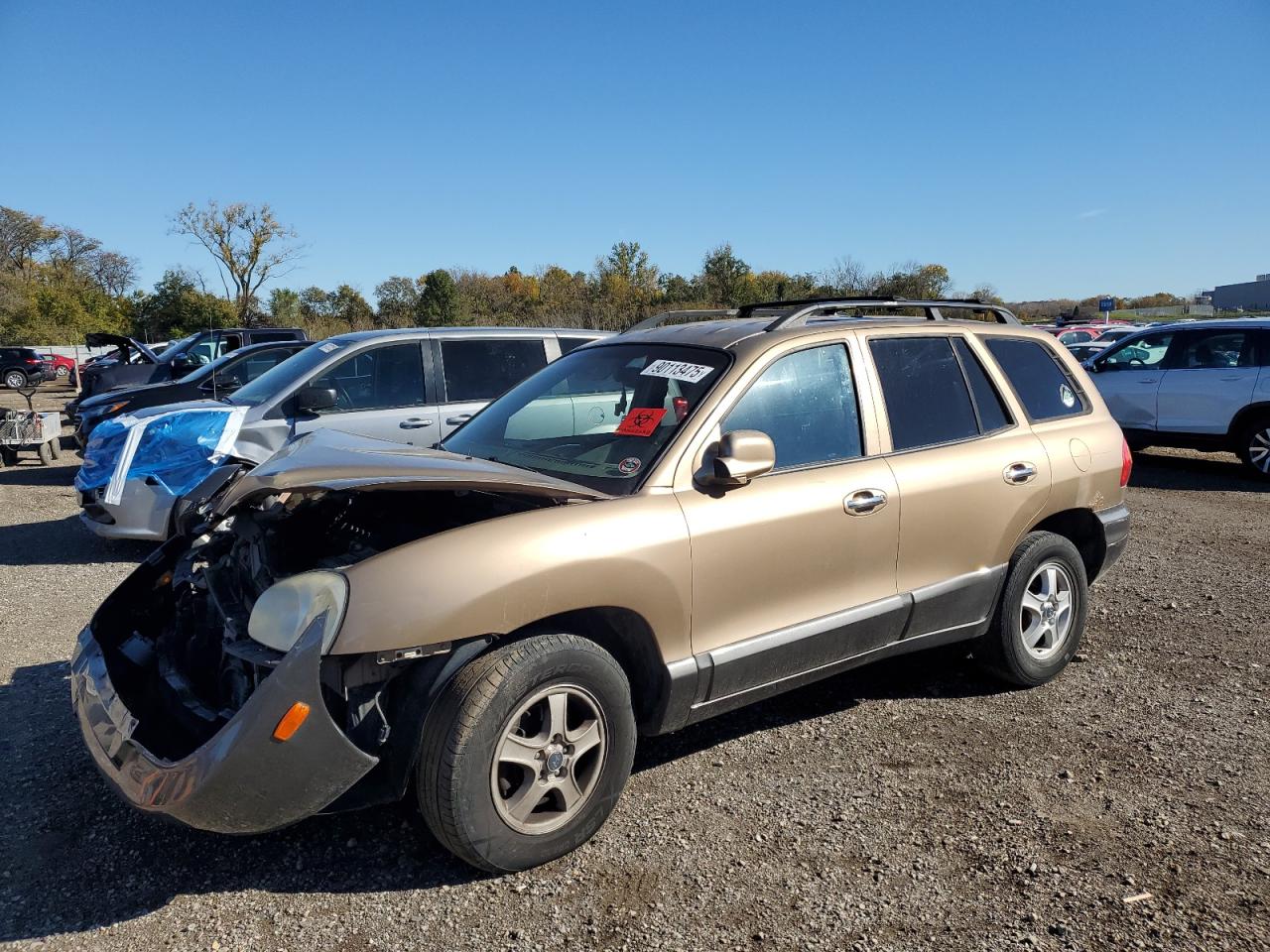2004 Hyundai Santa Fe Gls Tan vin: KM8SC73E34U613837