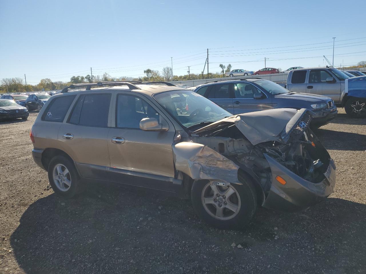 2004 Hyundai Santa Fe Gls Tan vin: KM8SC73E34U613837