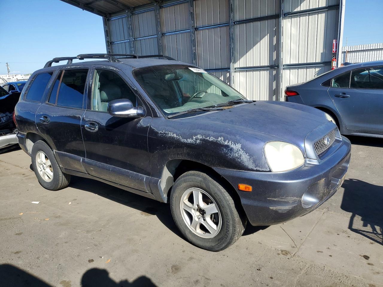 2004 Hyundai Santa Fe Gls Blue vin: KM8SC73E34U689574