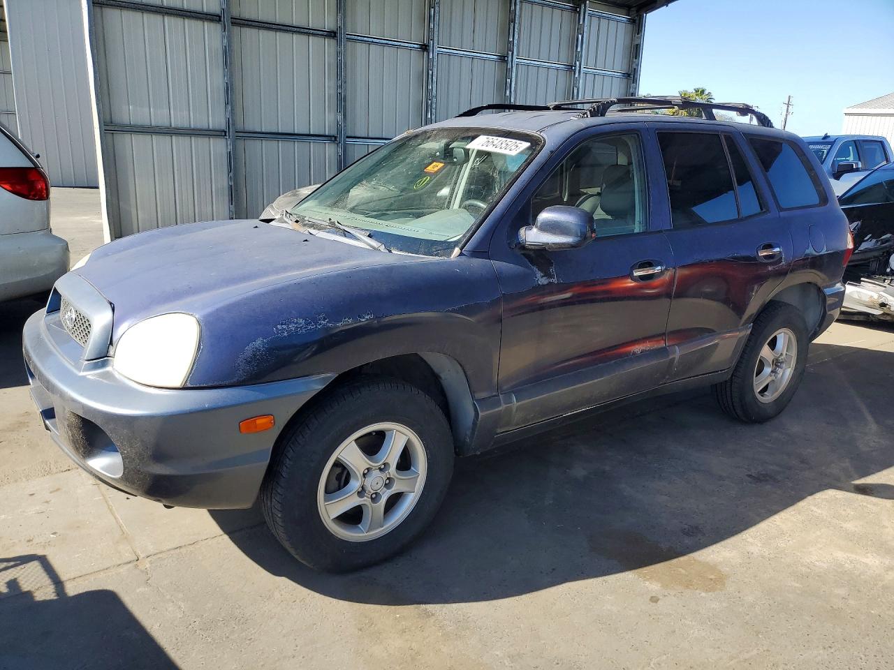 2004 Hyundai Santa Fe Gls Blue vin: KM8SC73E34U689574